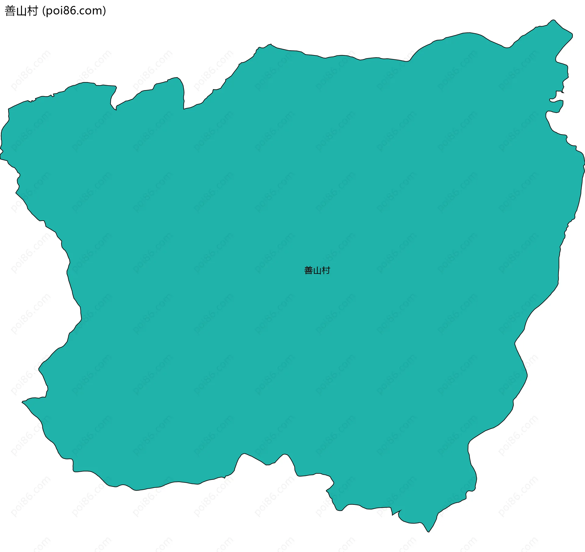 善山村边界地图