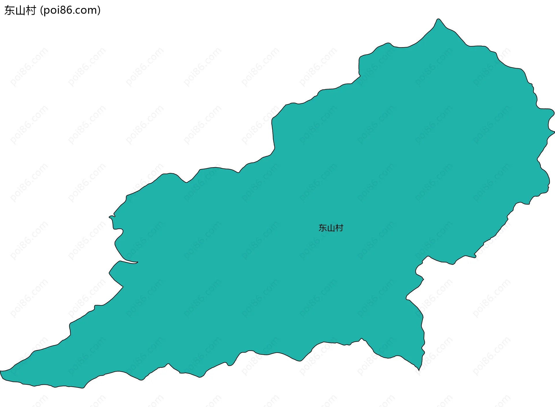 东山村边界地图