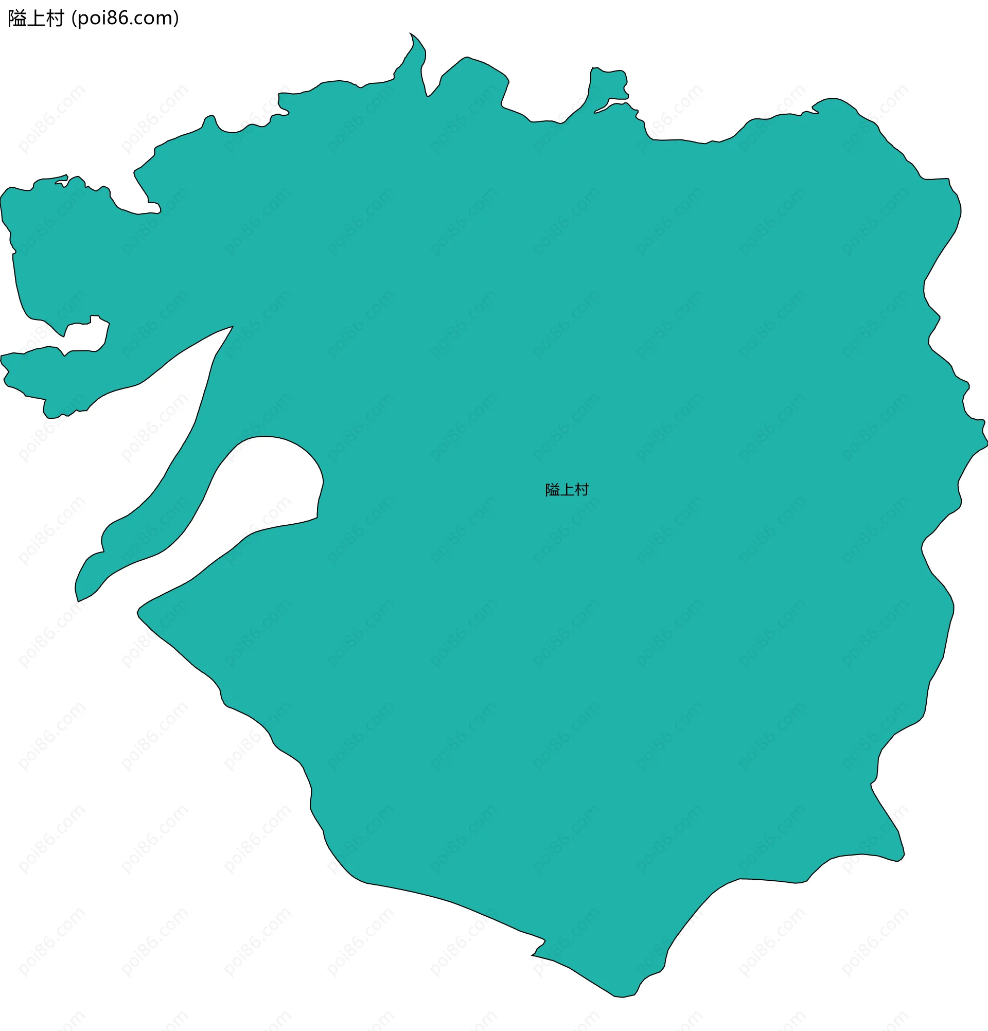 隘上村边界地图