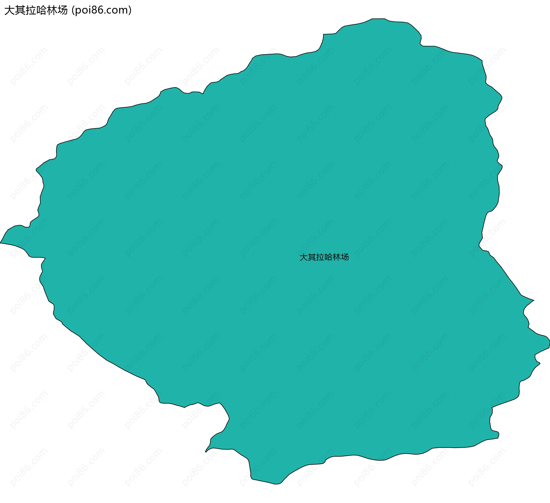 大其拉哈林场边界地图