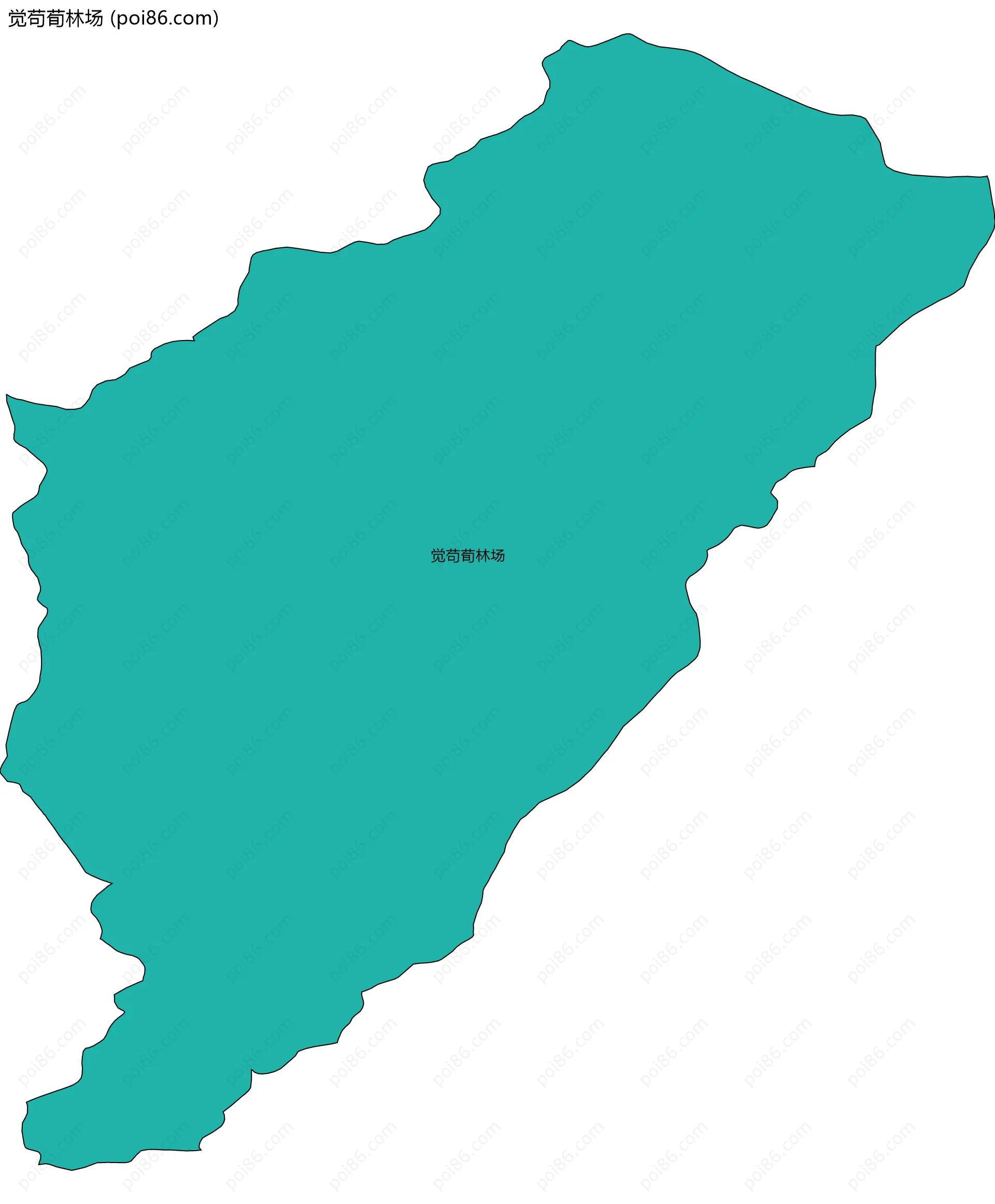 觉苟荀林场边界地图