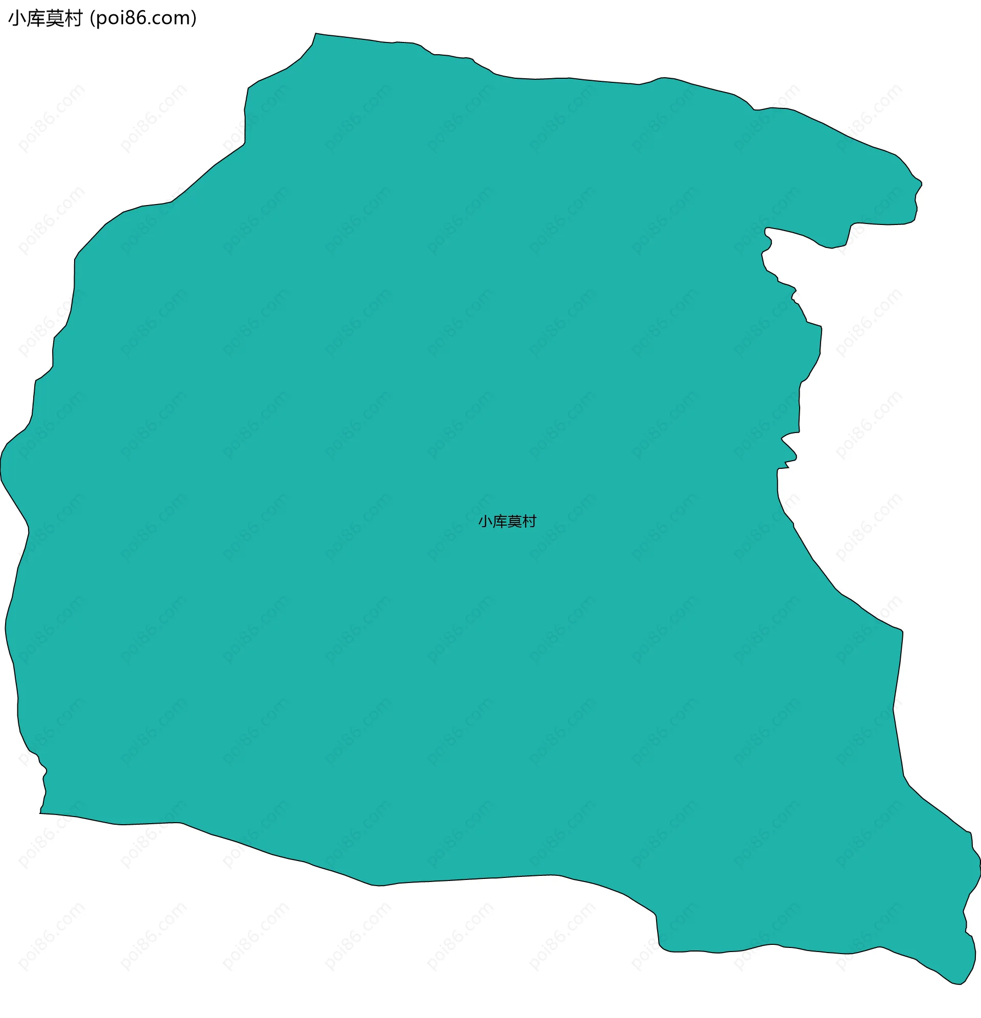 小库莫村边界地图