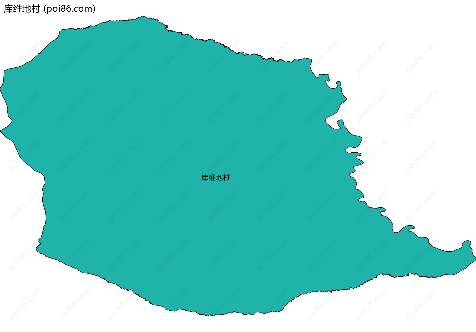 库维地村边界地图