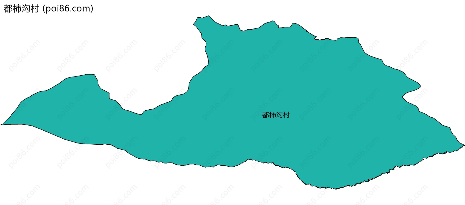 都柿沟村边界地图