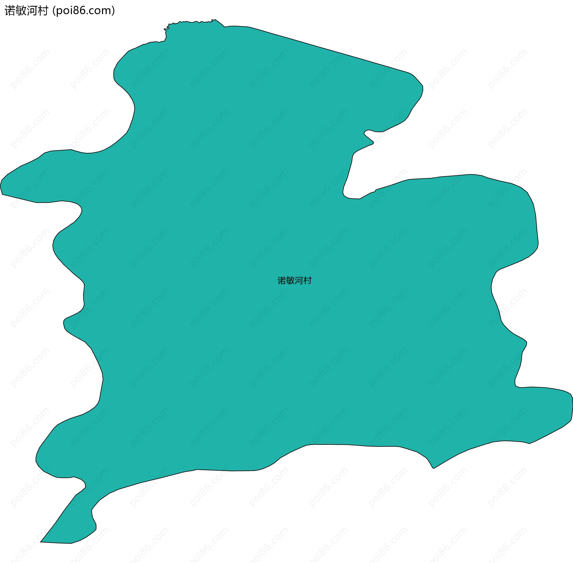 诺敏河村边界地图