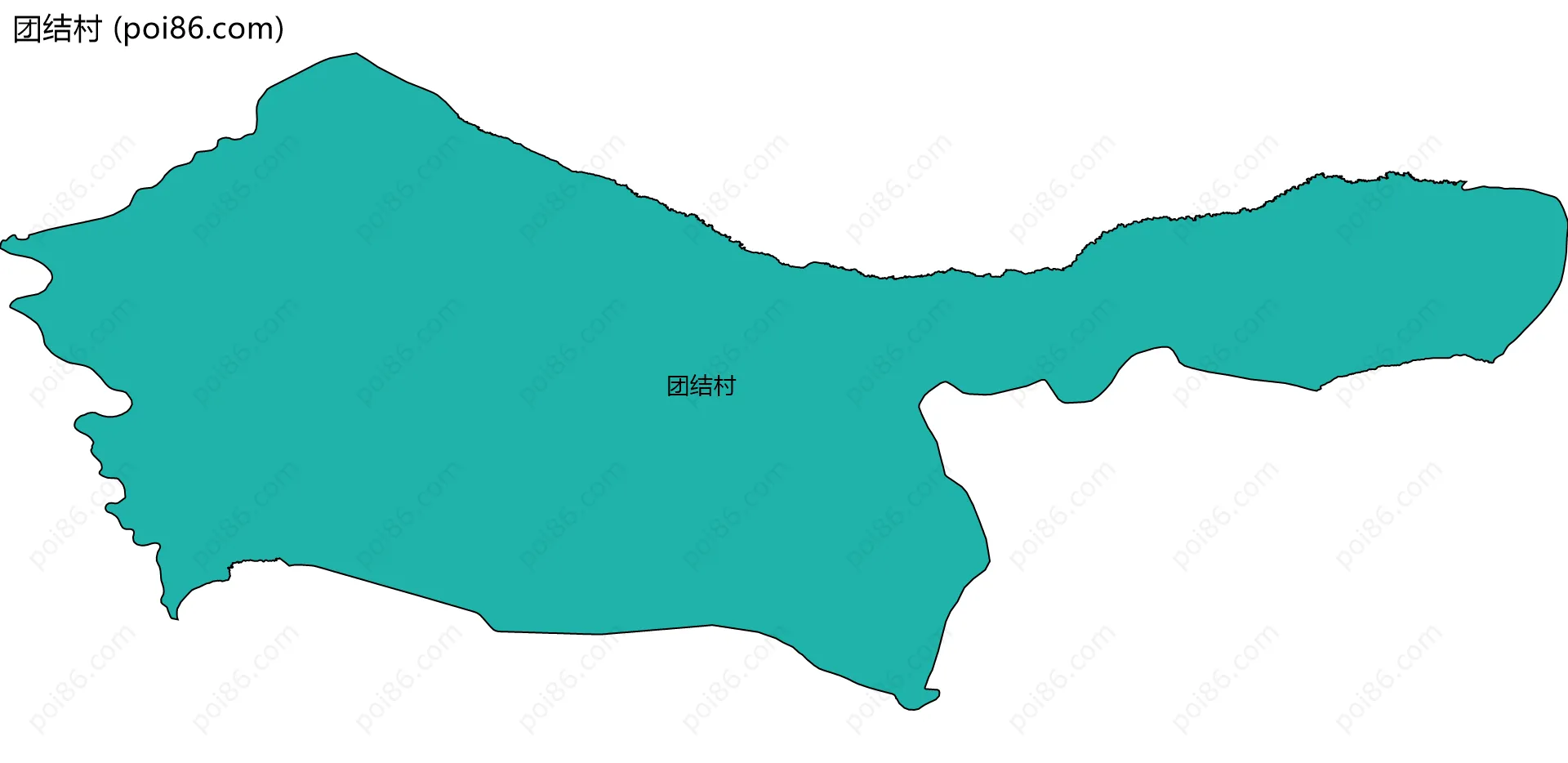 团结村边界地图