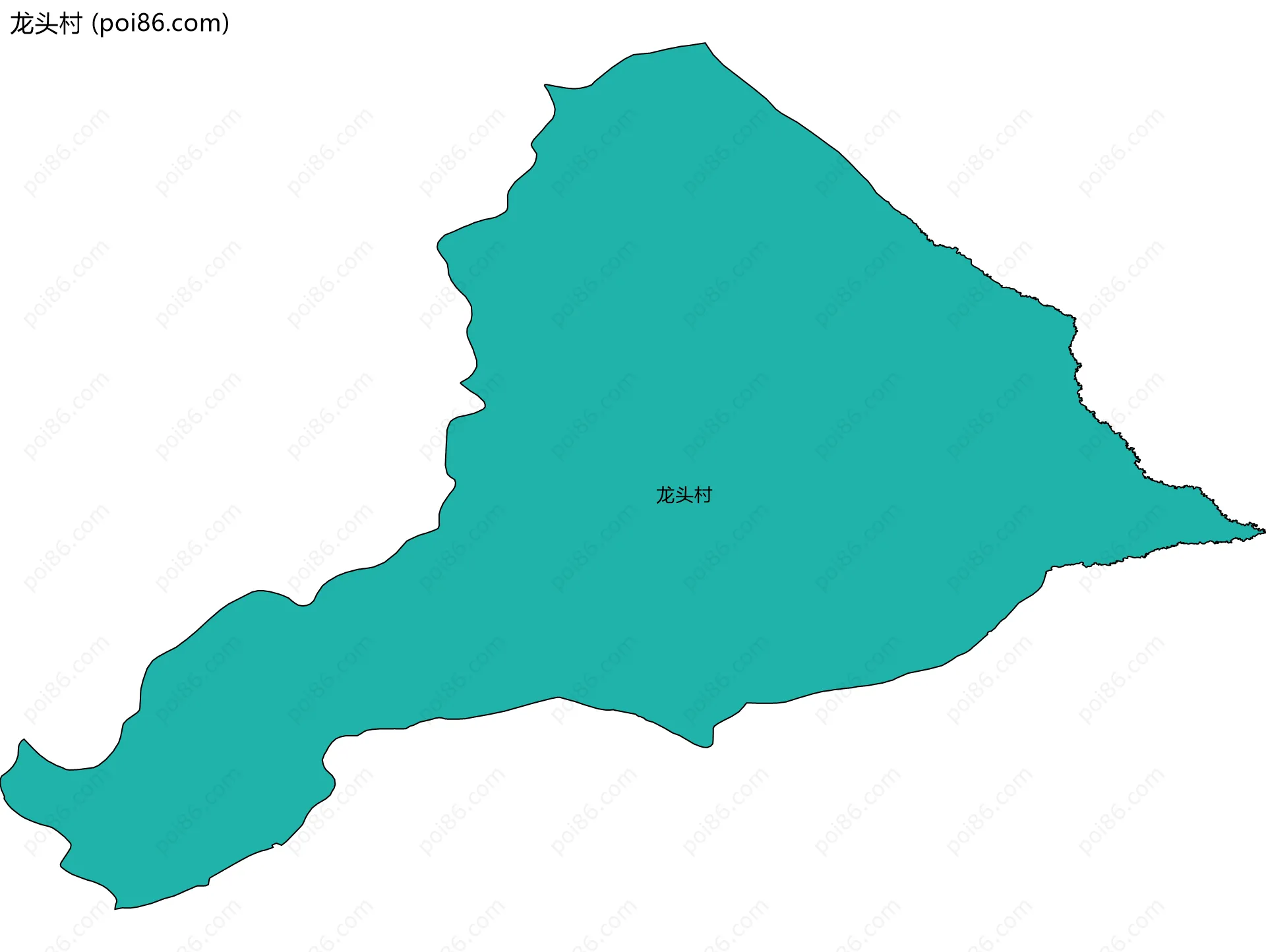 龙头村边界地图