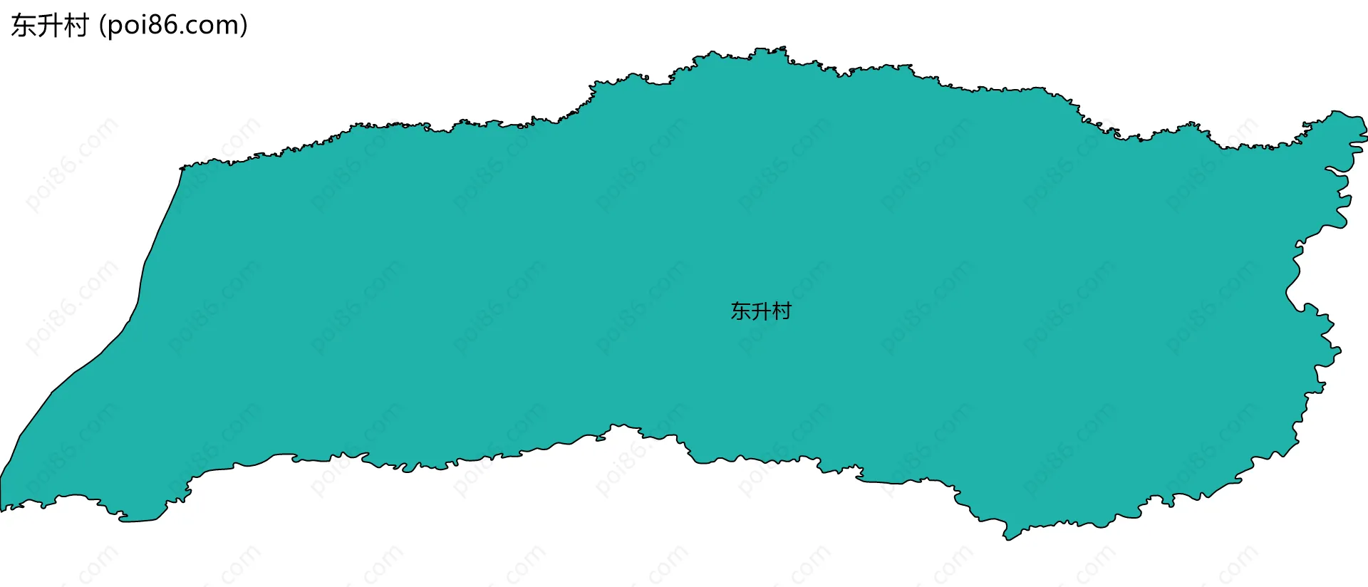 东升村边界地图