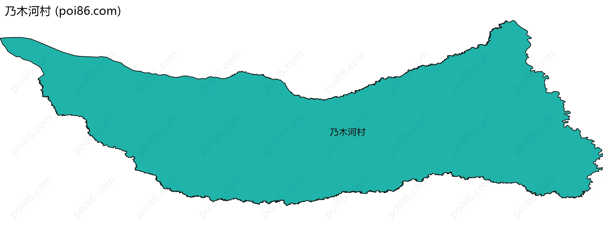 乃木河村边界地图