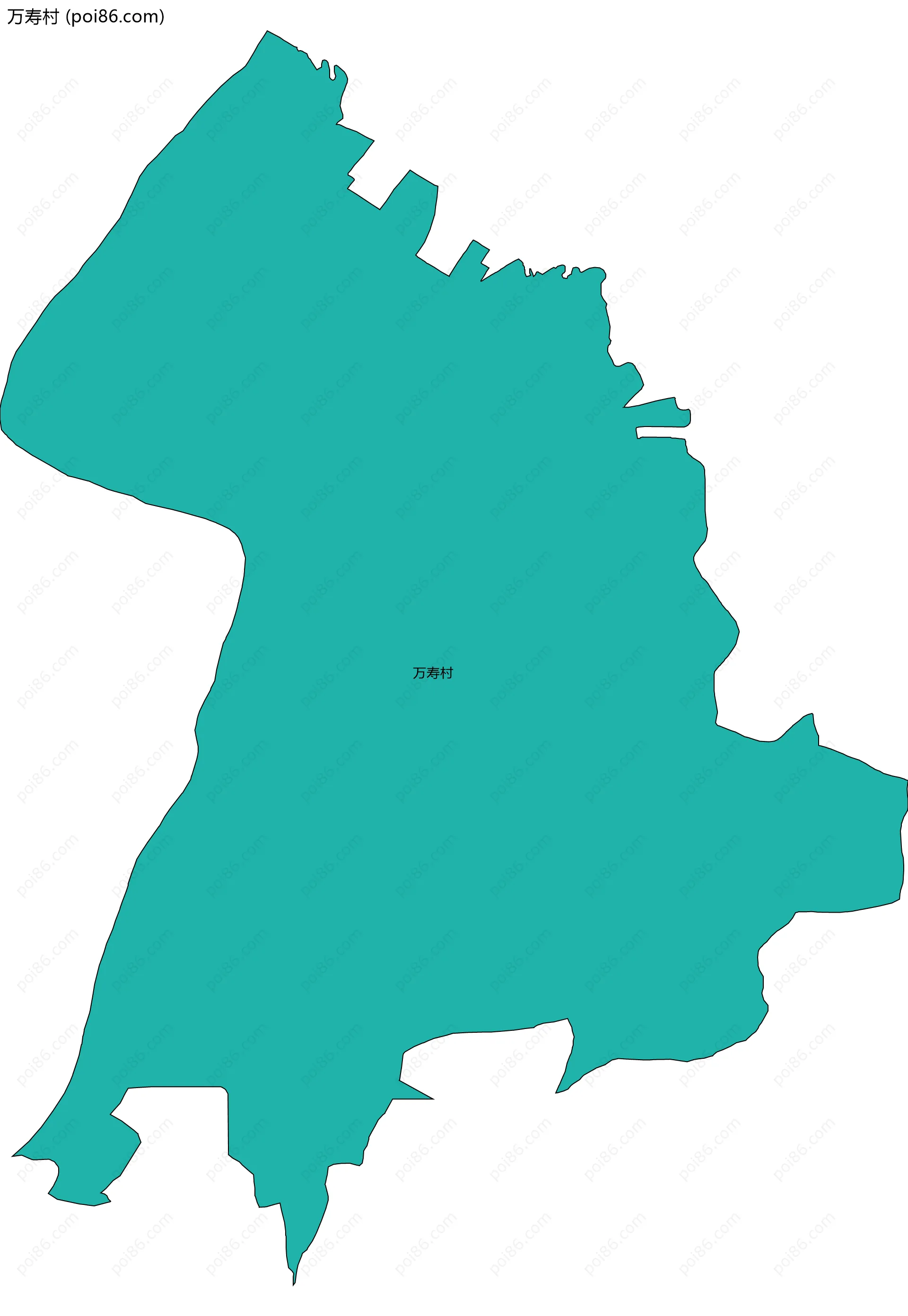 万寿村边界地图