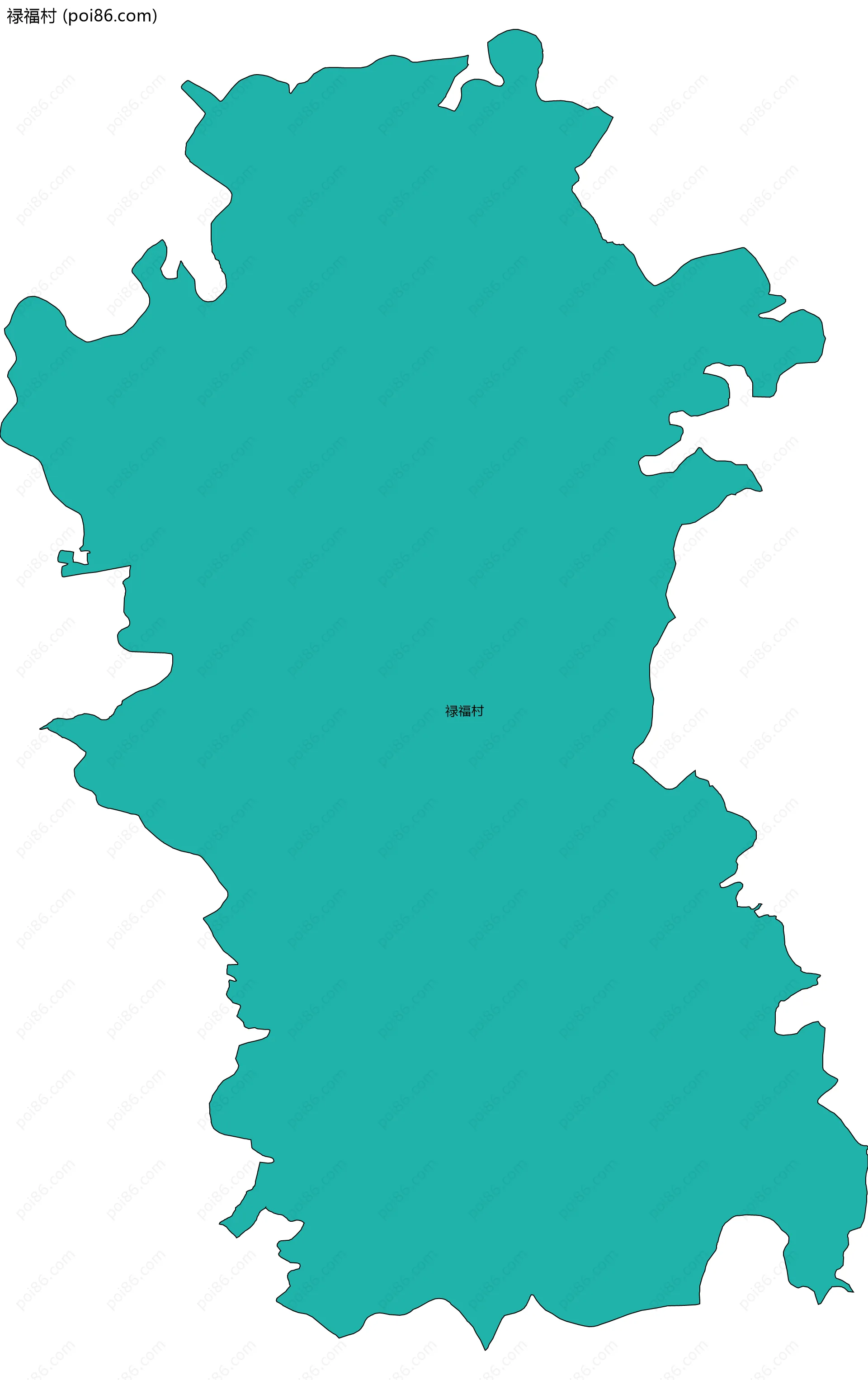 禄福村边界地图