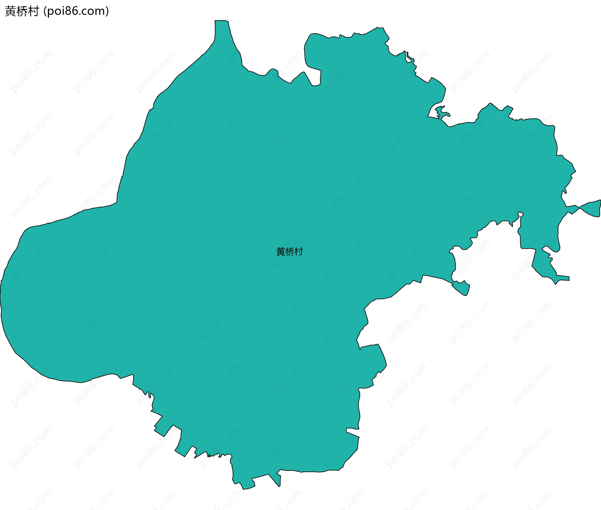 黄桥村边界地图