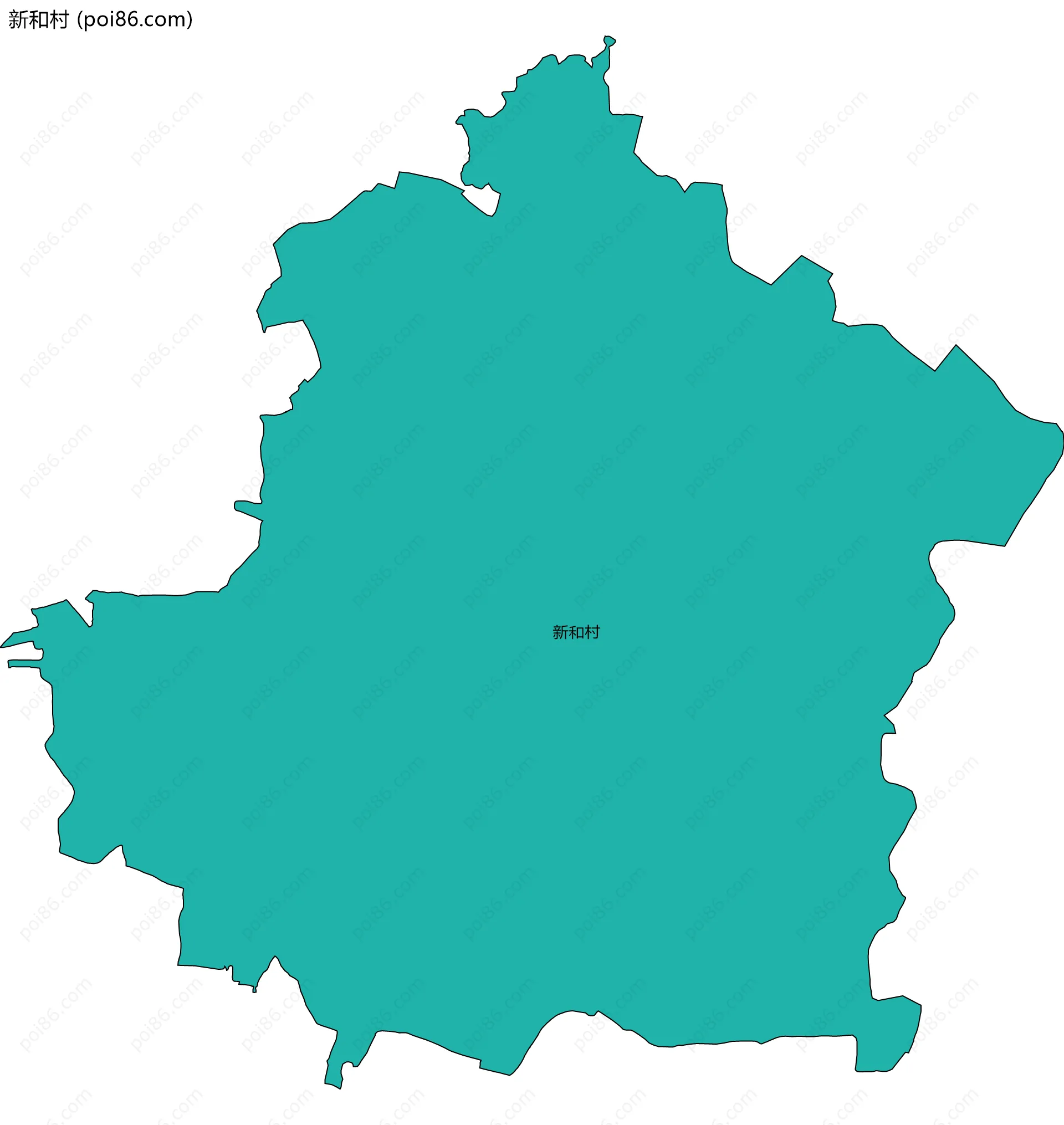 新和村边界地图