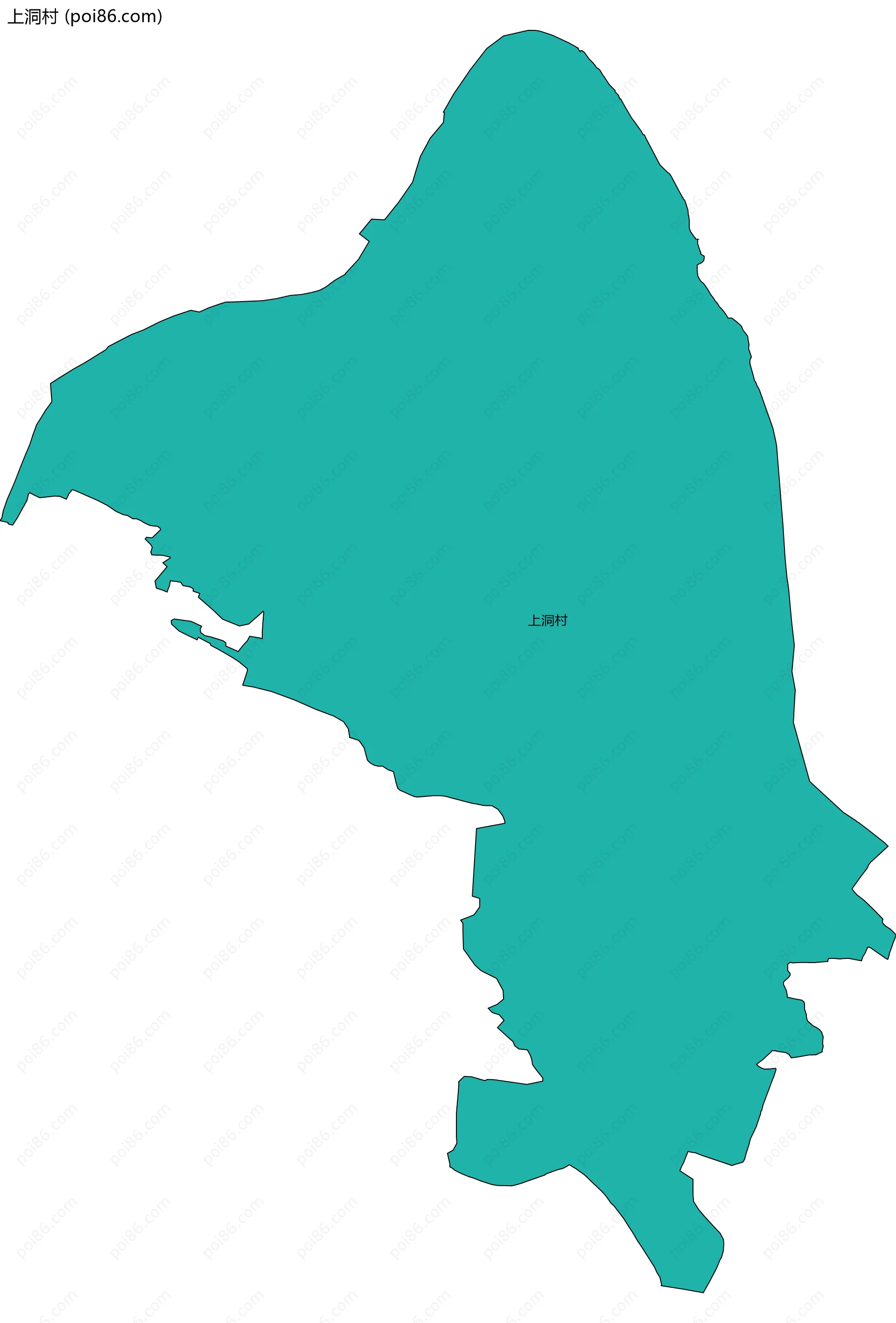 上洞村边界地图