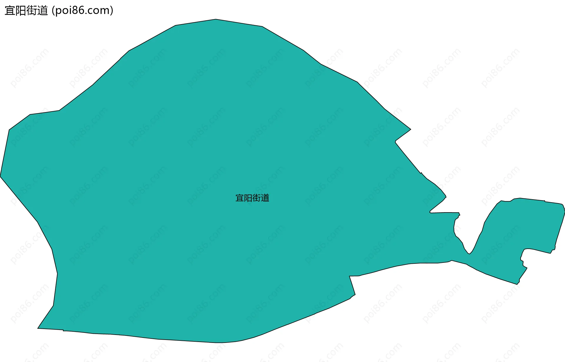 宜阳街道边界地图