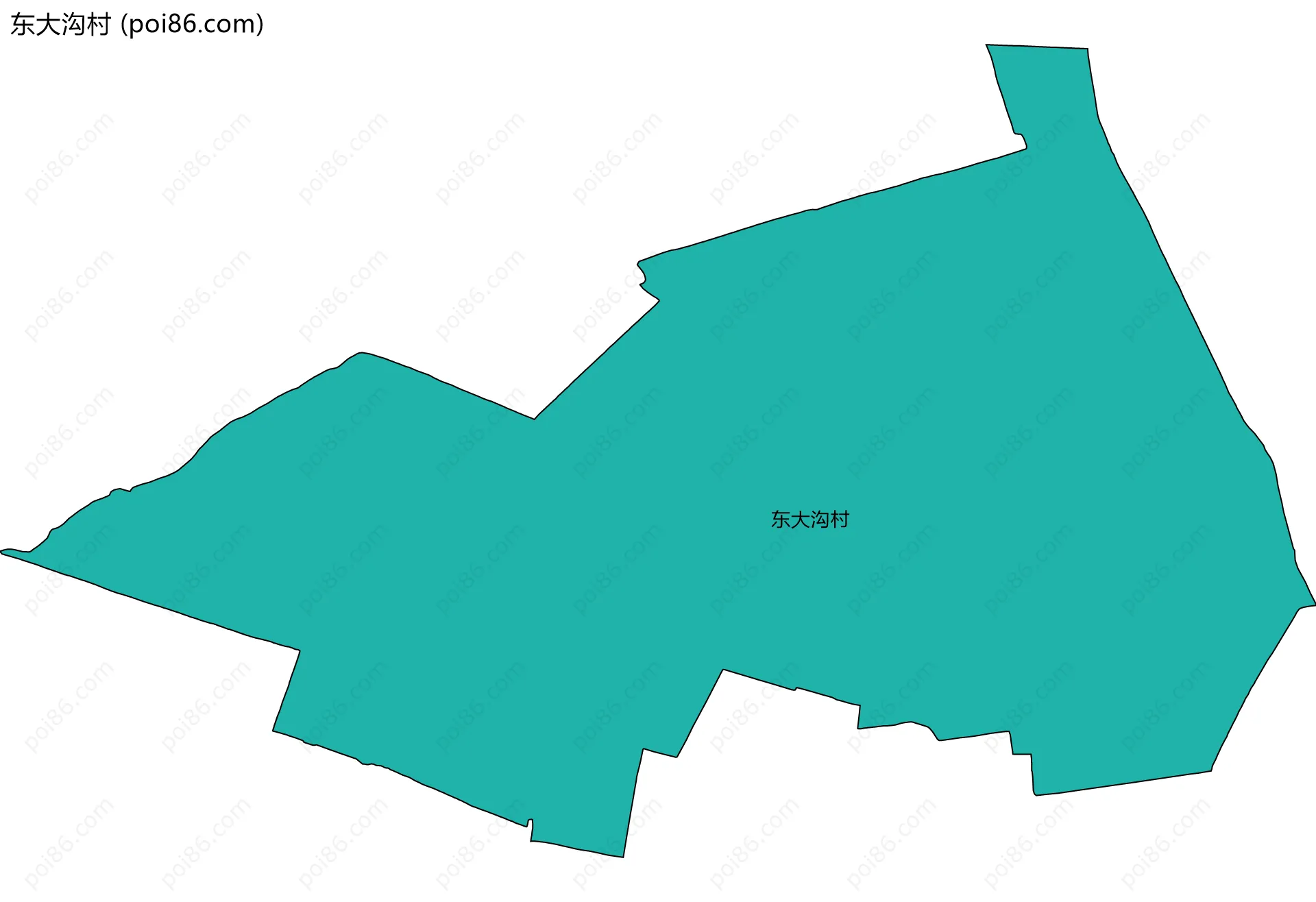 东大沟村边界地图