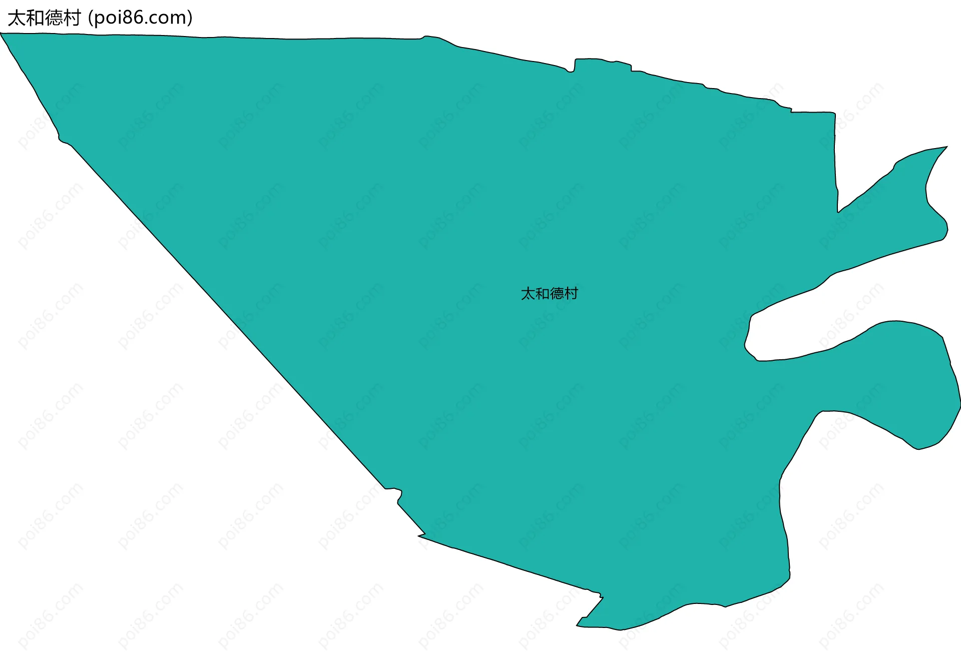 太和德村边界地图