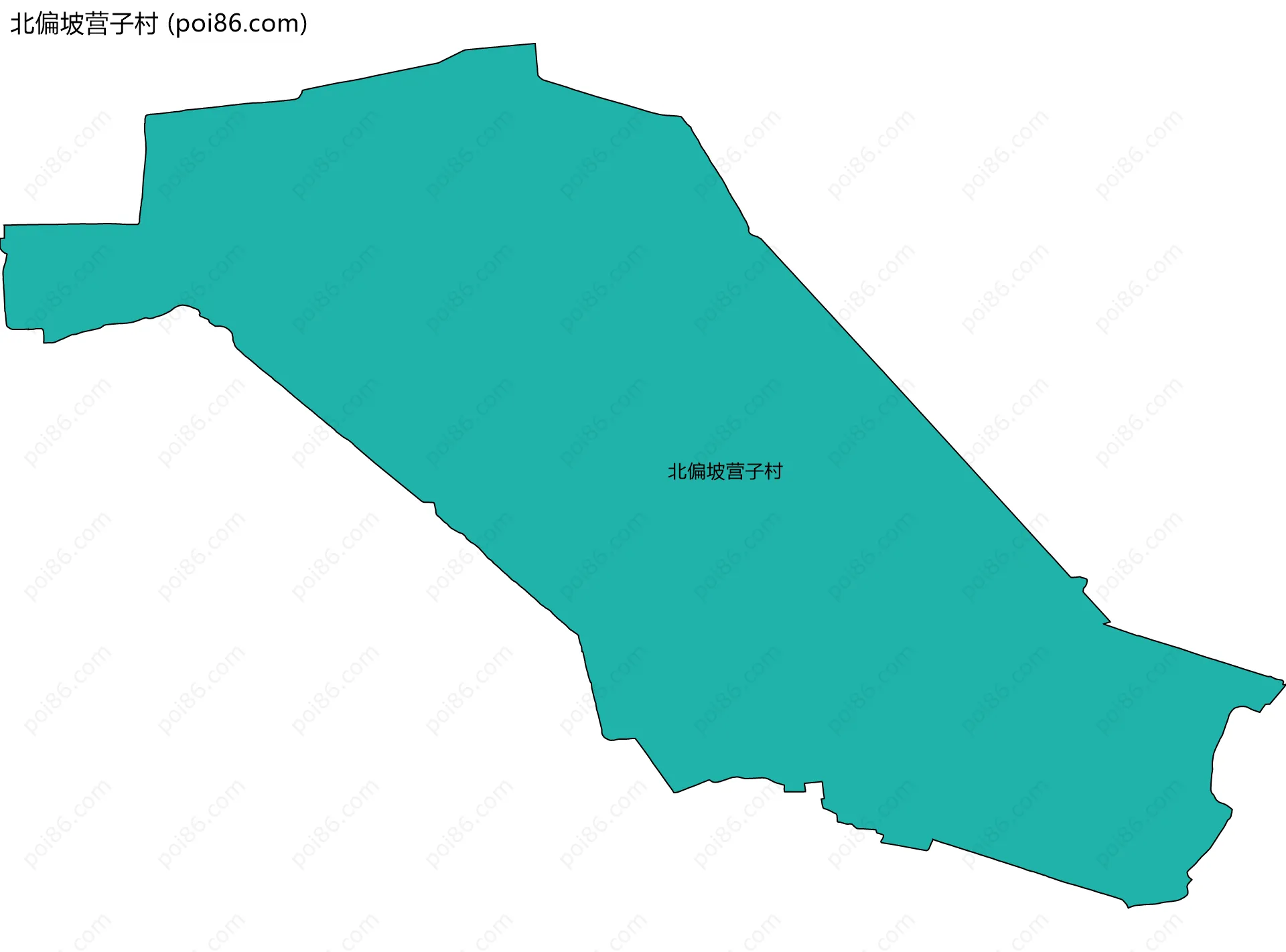 北偏坡营子村边界地图
