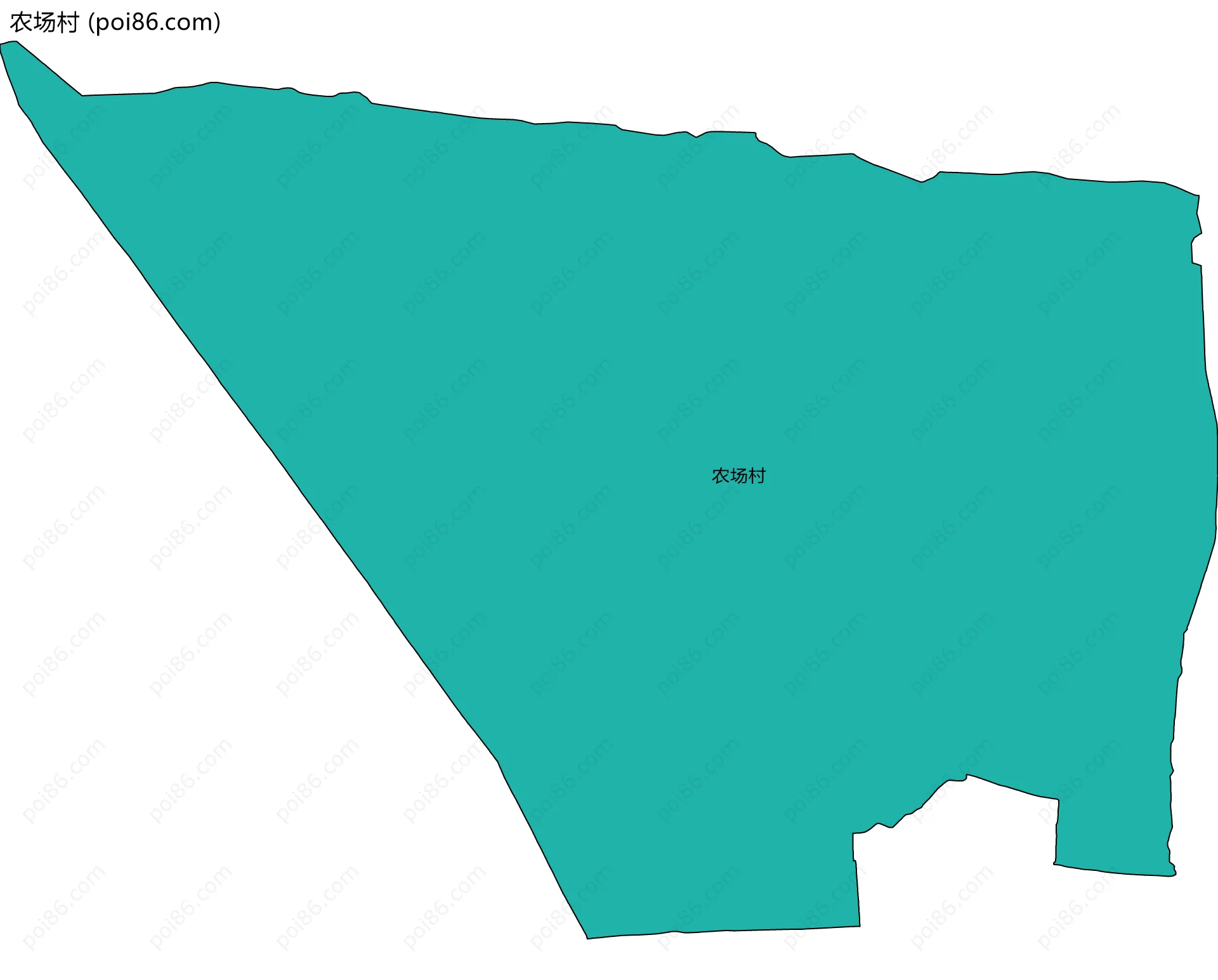 农场村边界地图