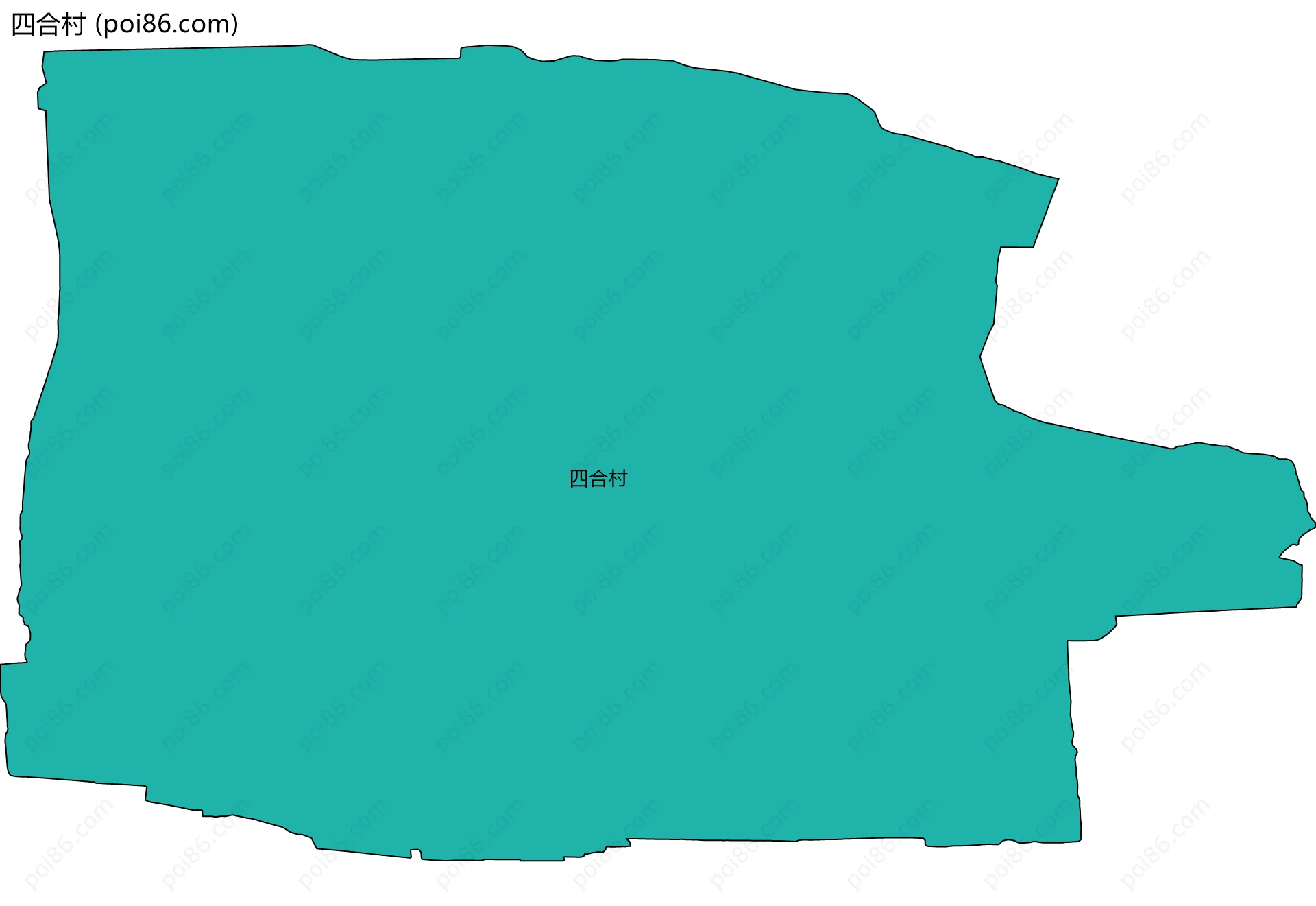 四合村边界地图