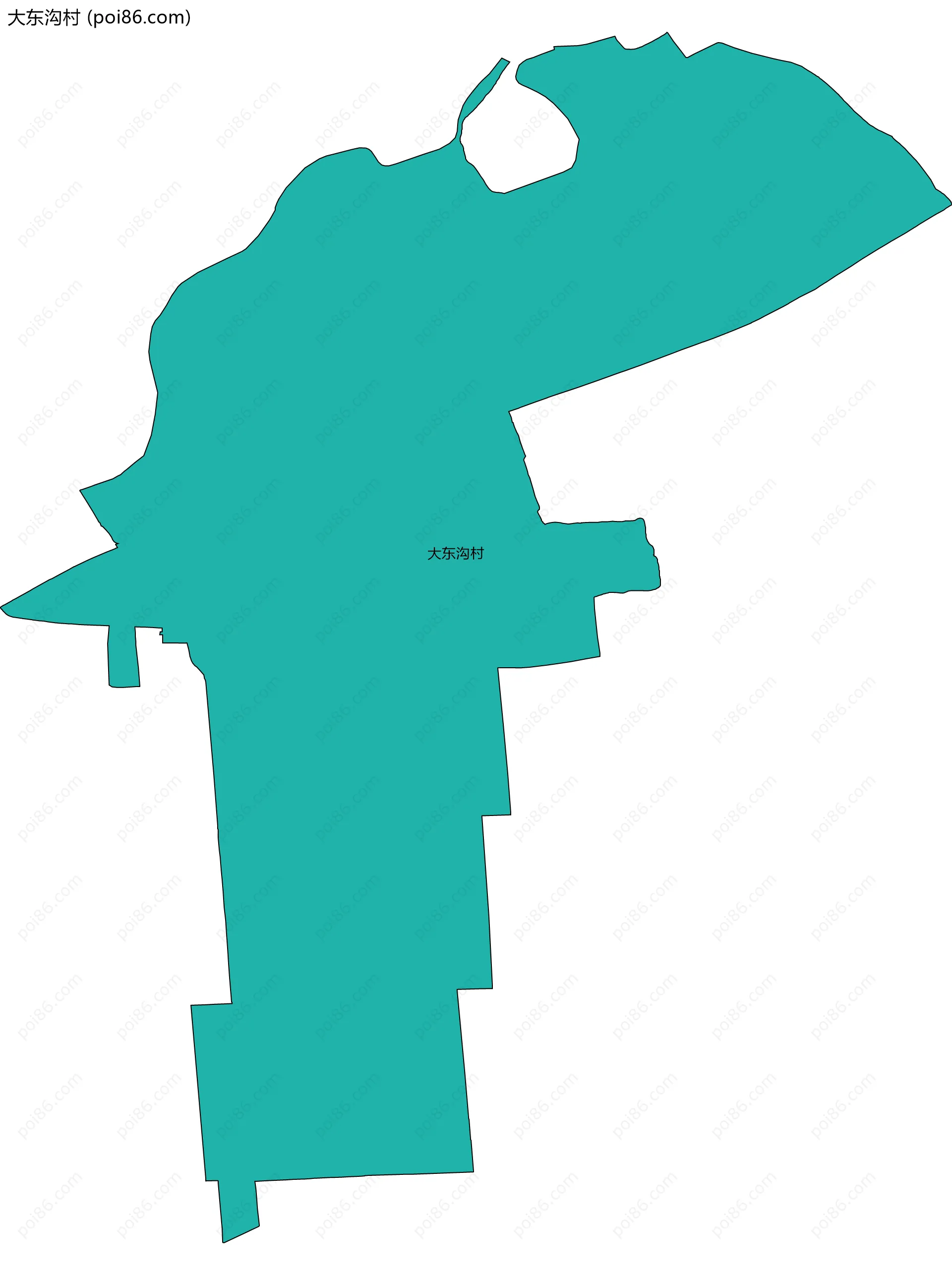 大东沟村边界地图