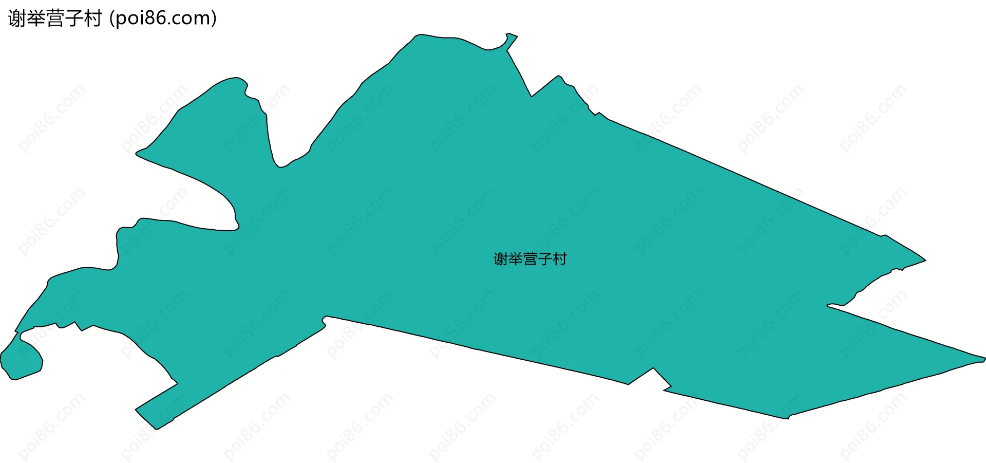 谢举营子村边界地图