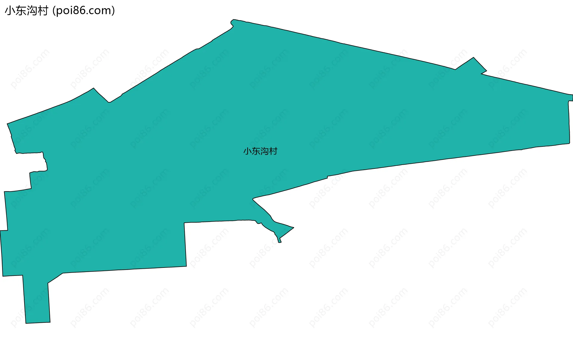小东沟村边界地图
