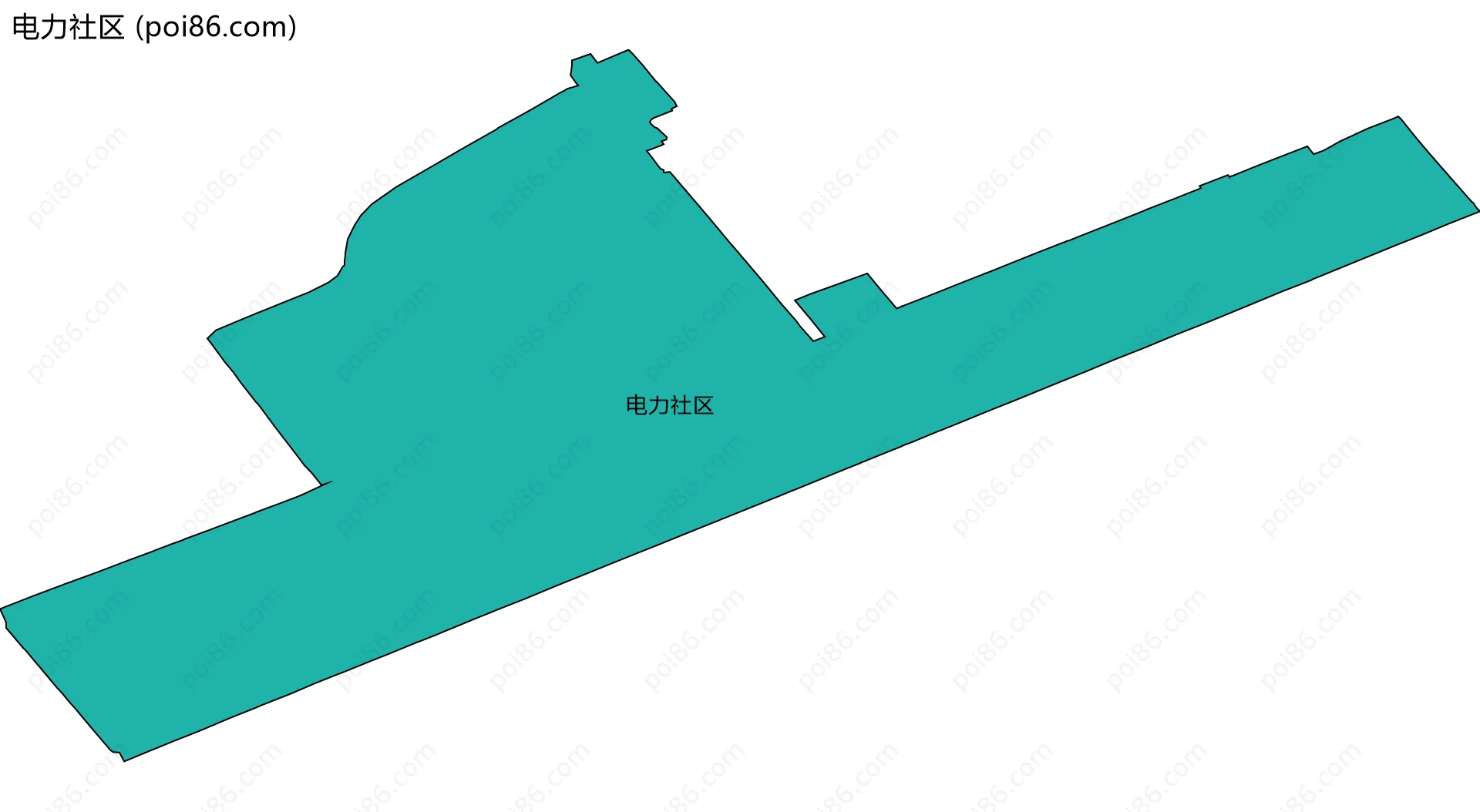 电力社区边界地图