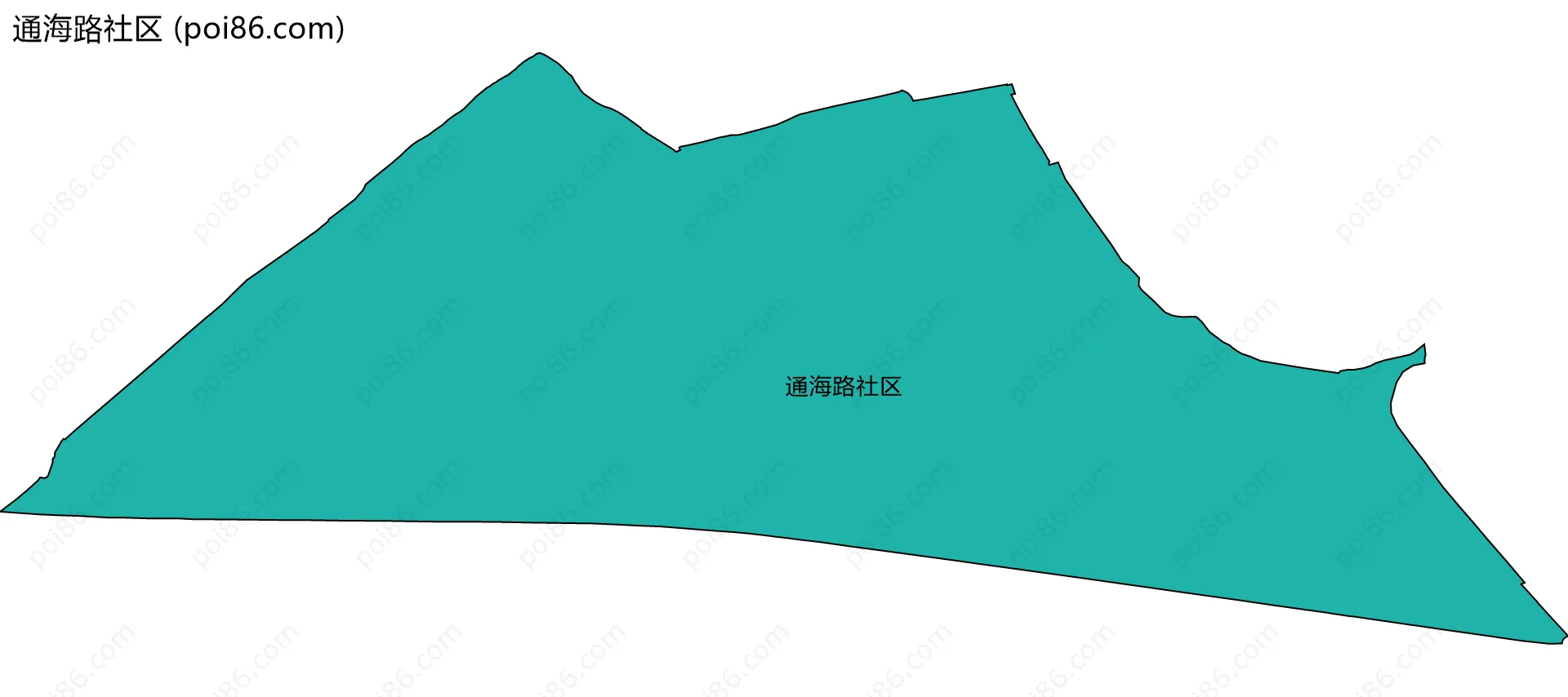 通海路社区边界地图