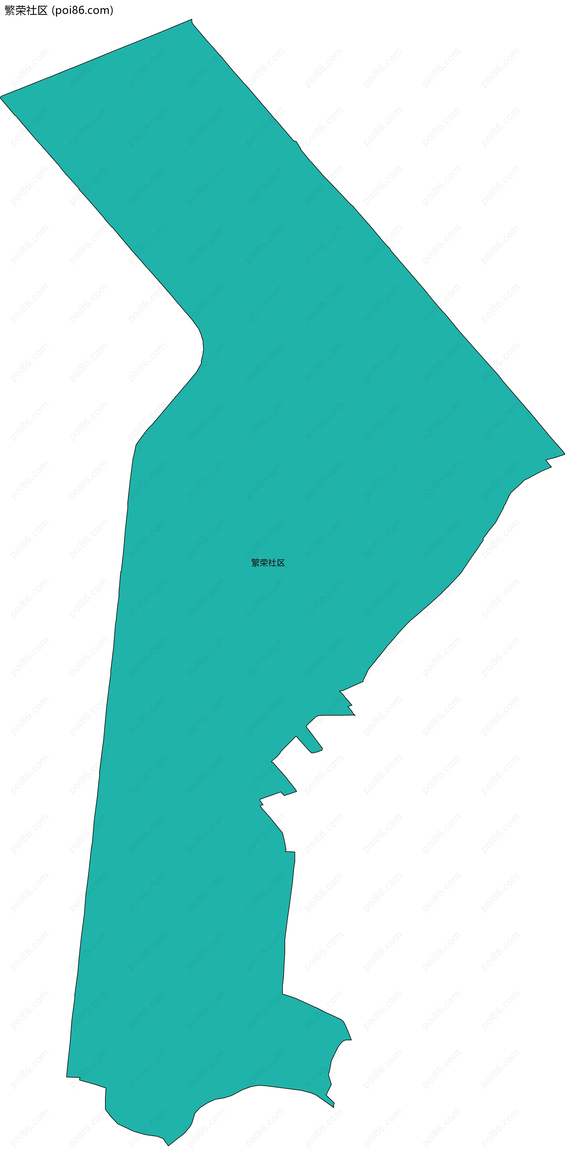 繁荣社区边界地图