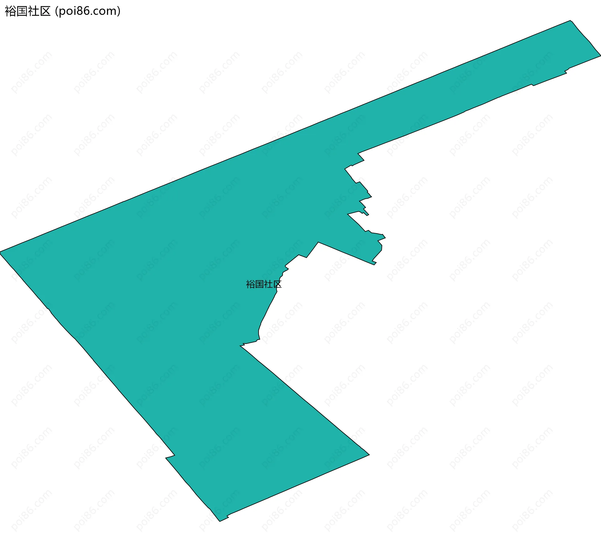 裕国社区边界地图