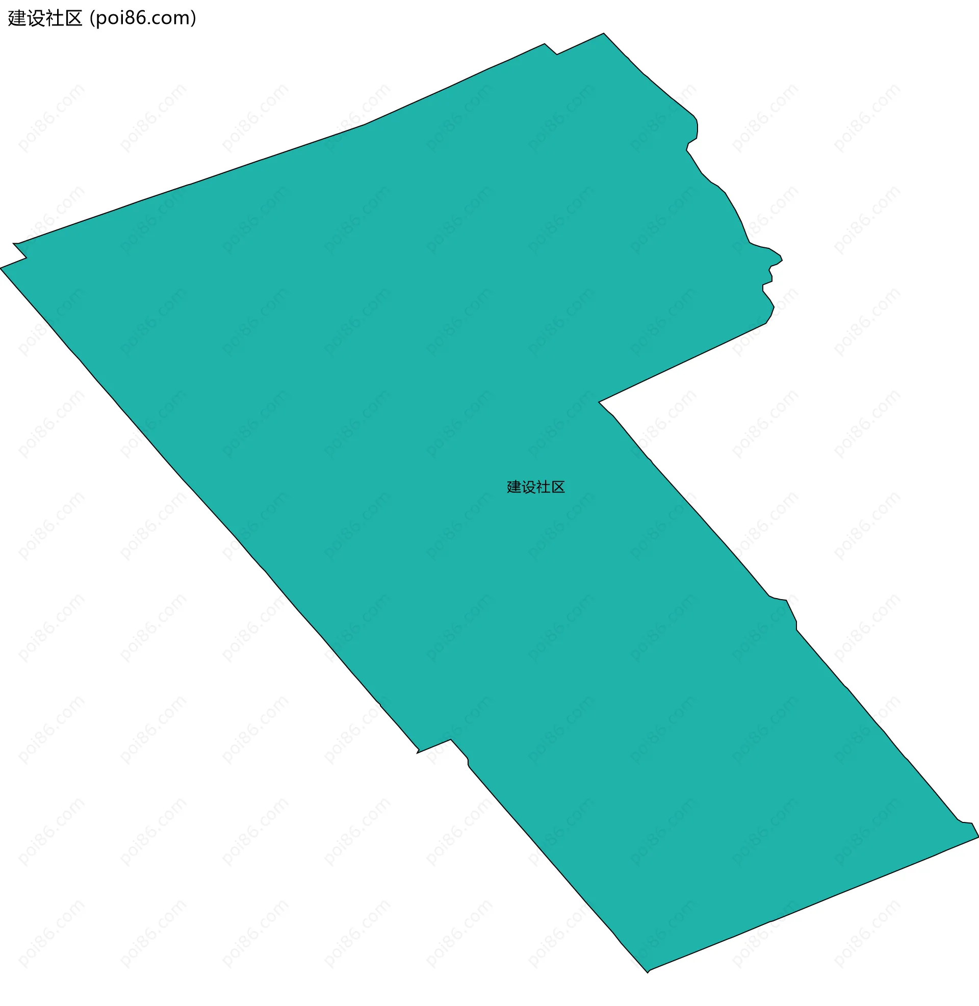 建设社区边界地图