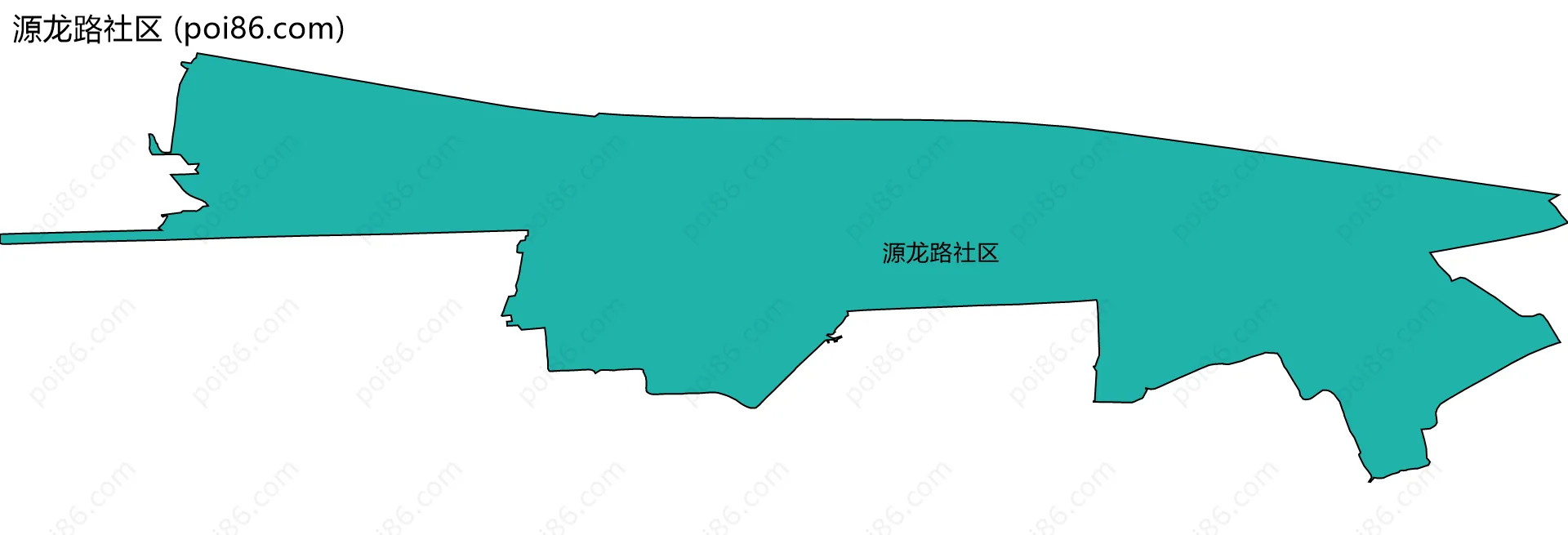 源龙路社区边界地图