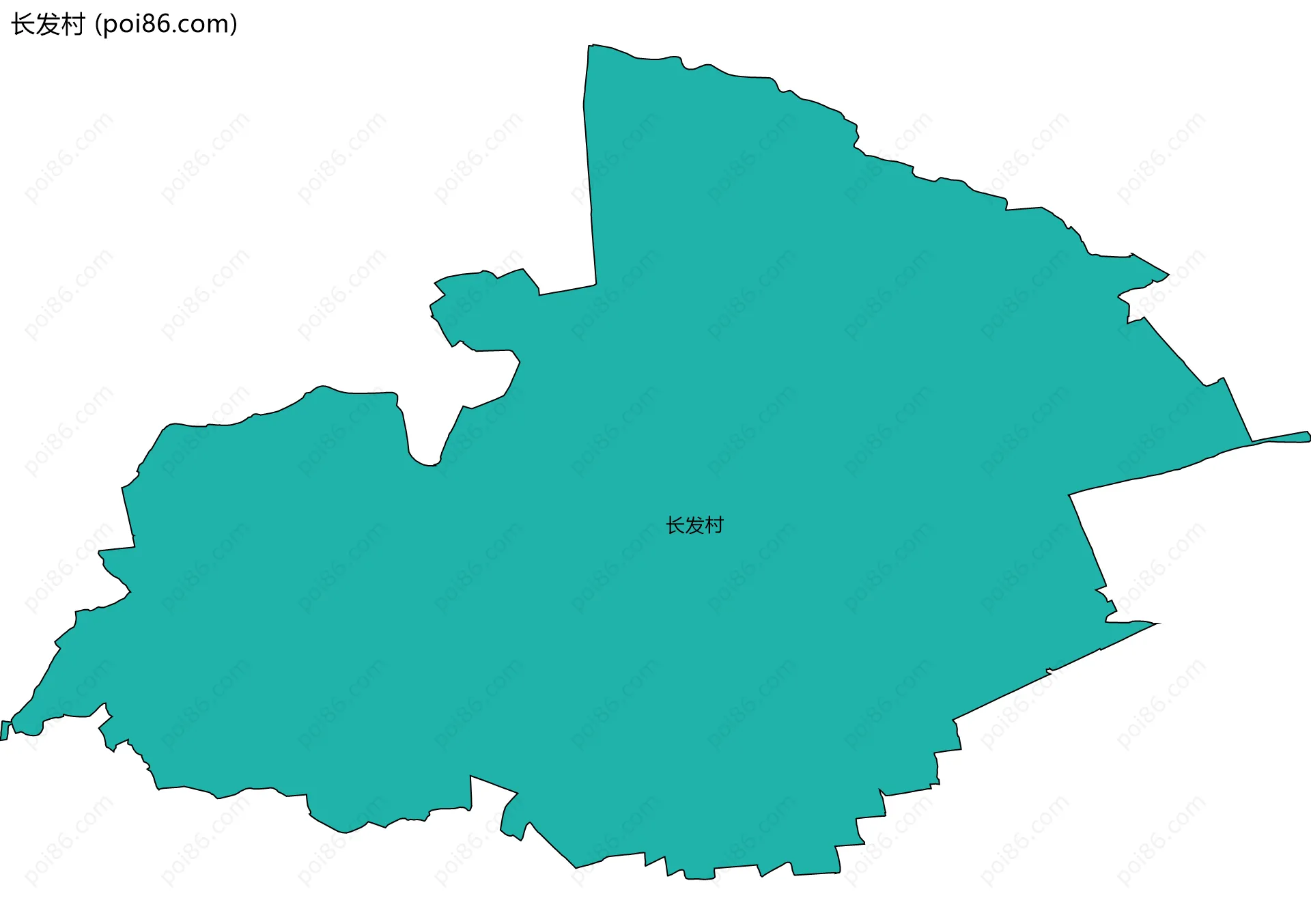 长发村边界地图