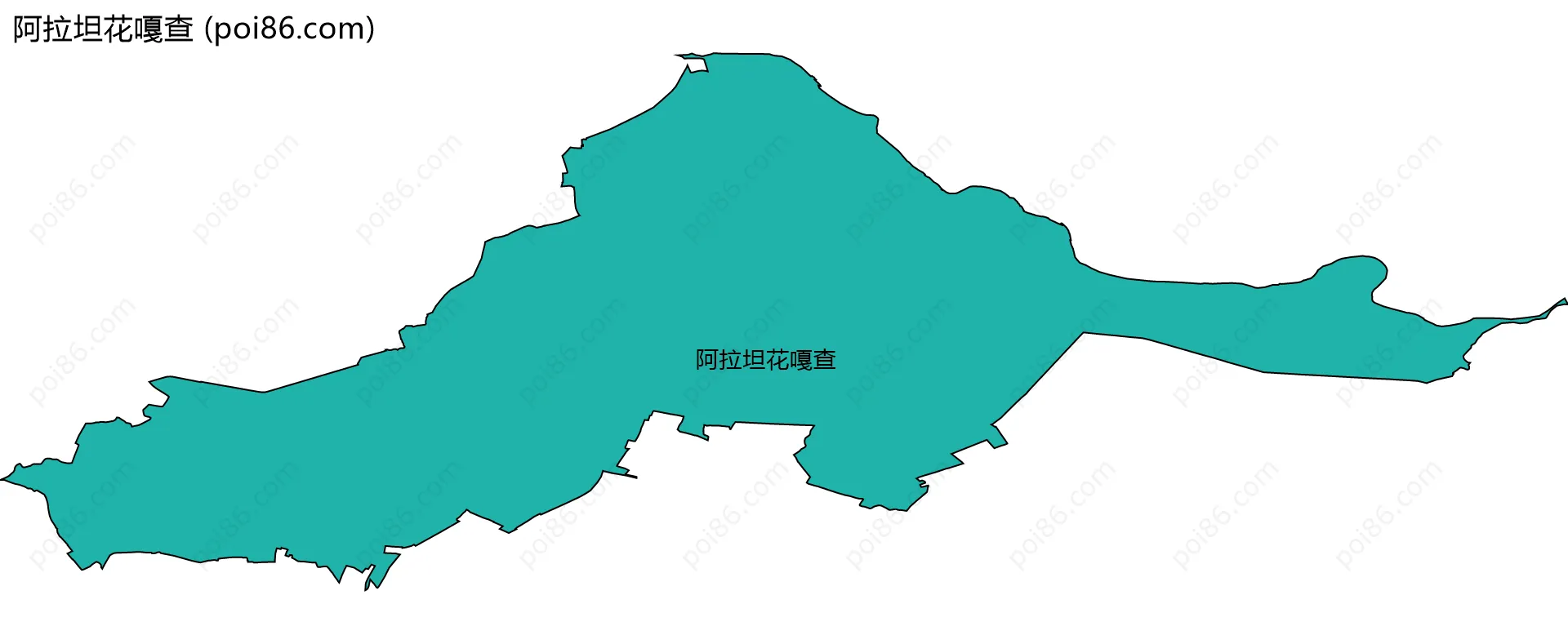 阿拉坦花嘎查边界地图