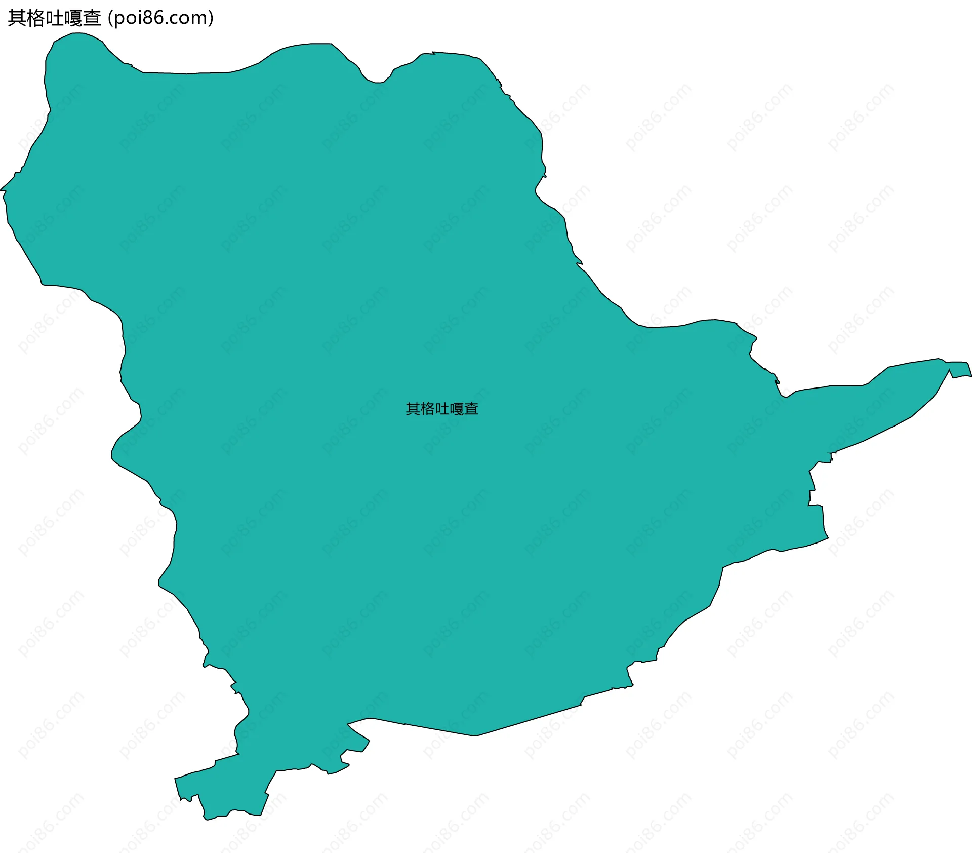 其格吐嘎查边界地图