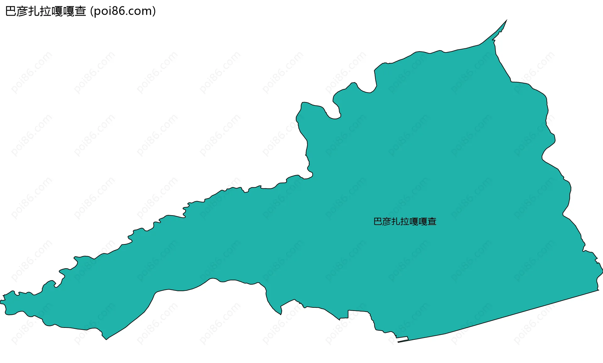 巴彦扎拉嘎嘎查边界地图
