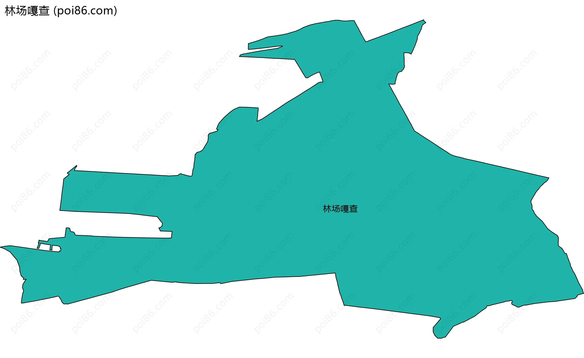 林场嘎查边界地图