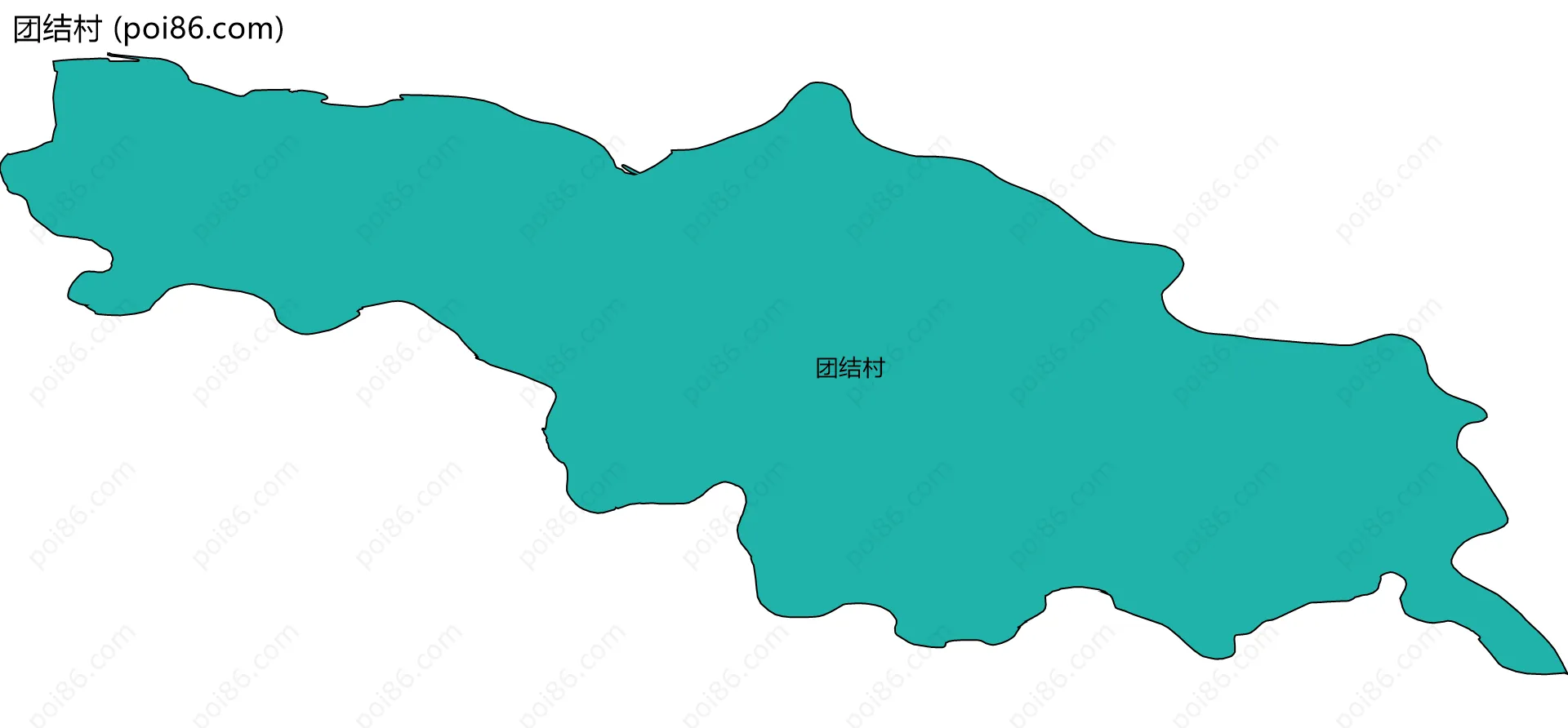 团结村边界地图