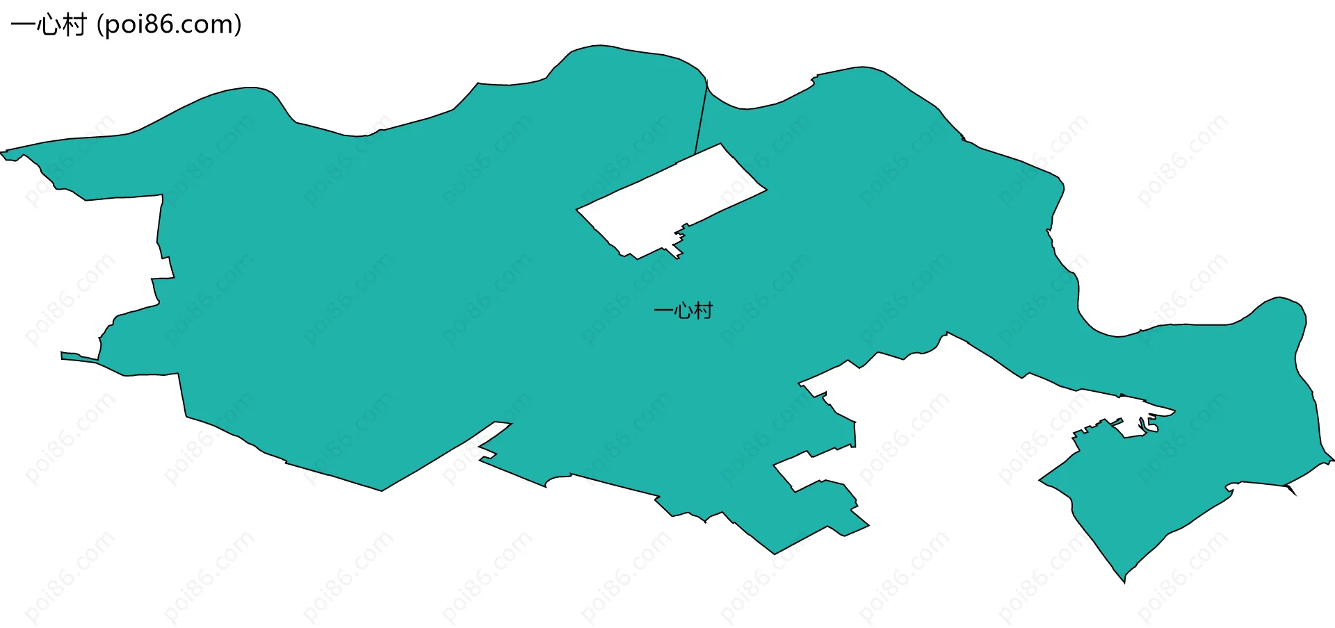 一心村边界地图