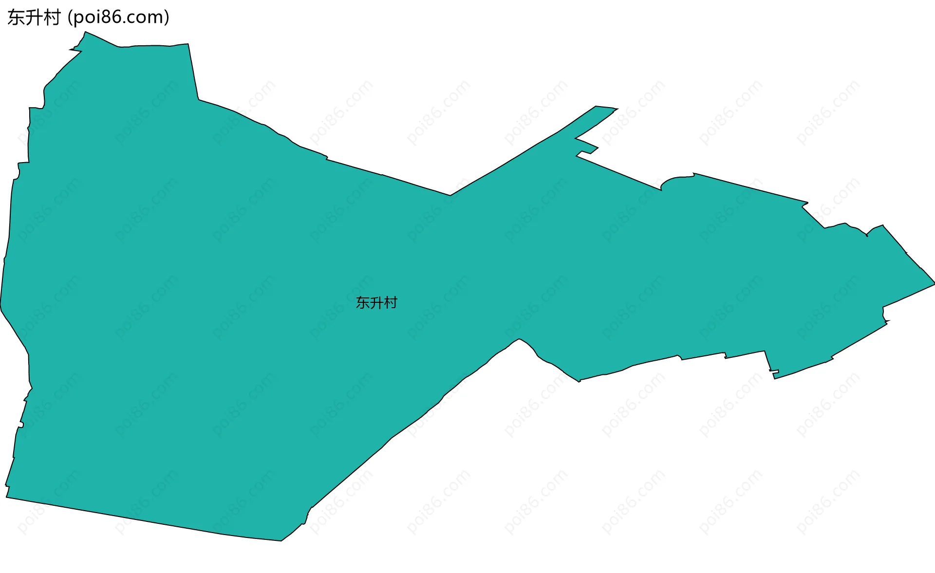 东升村边界地图