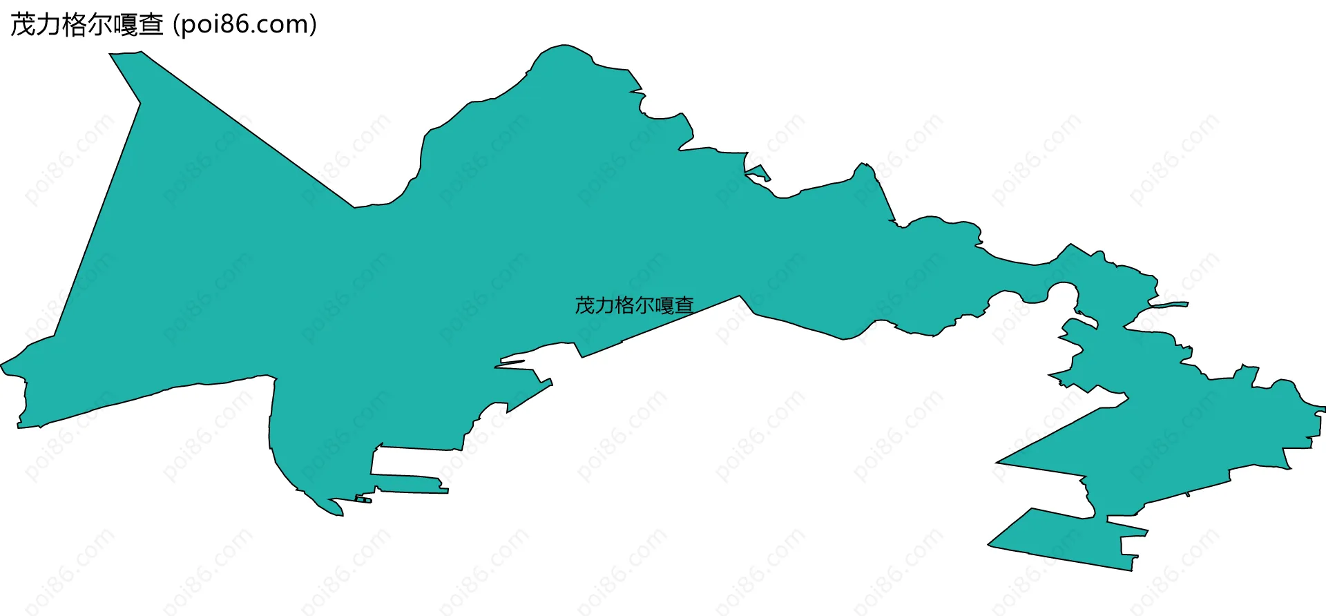 茂力格尔嘎查边界地图