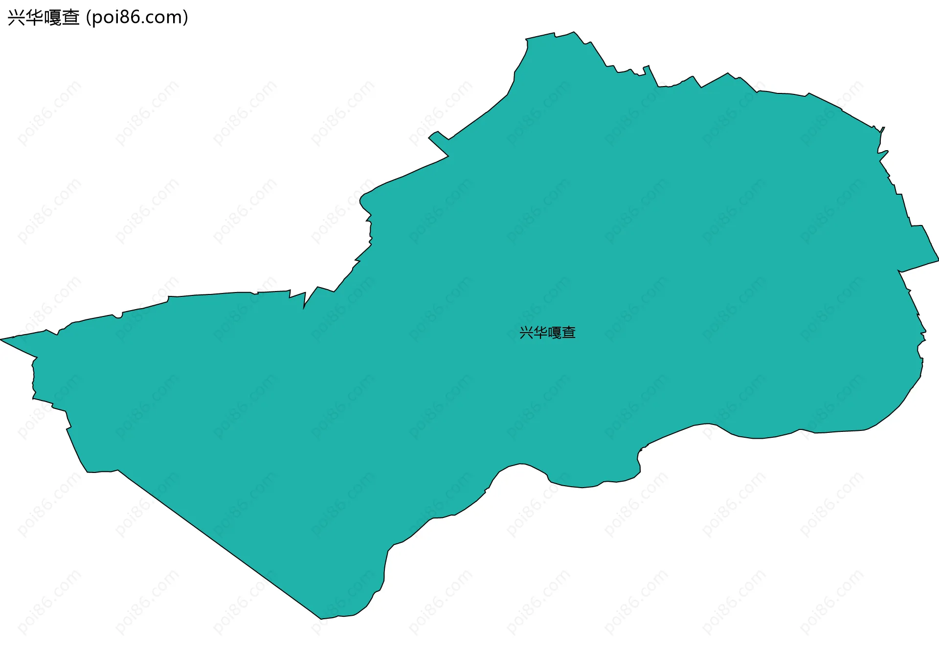 兴华嘎查边界地图