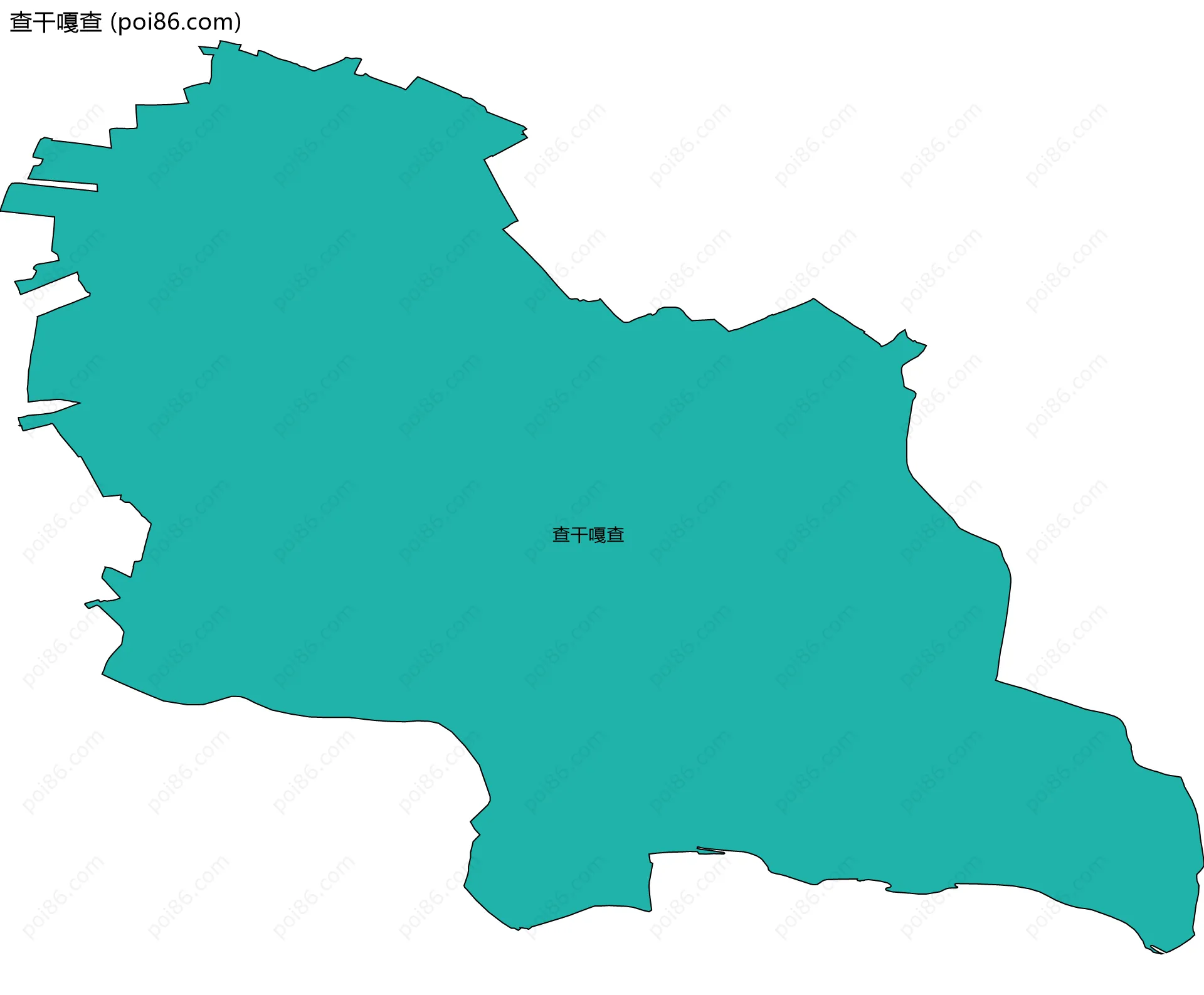 查干嘎查边界地图