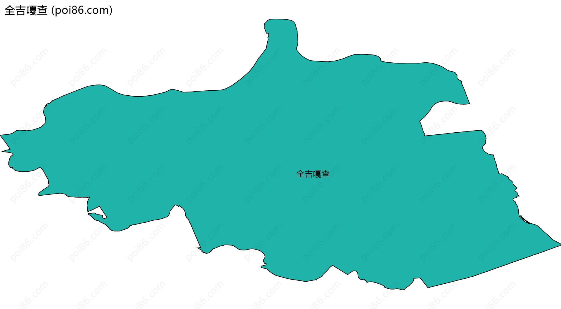 全吉嘎查边界地图