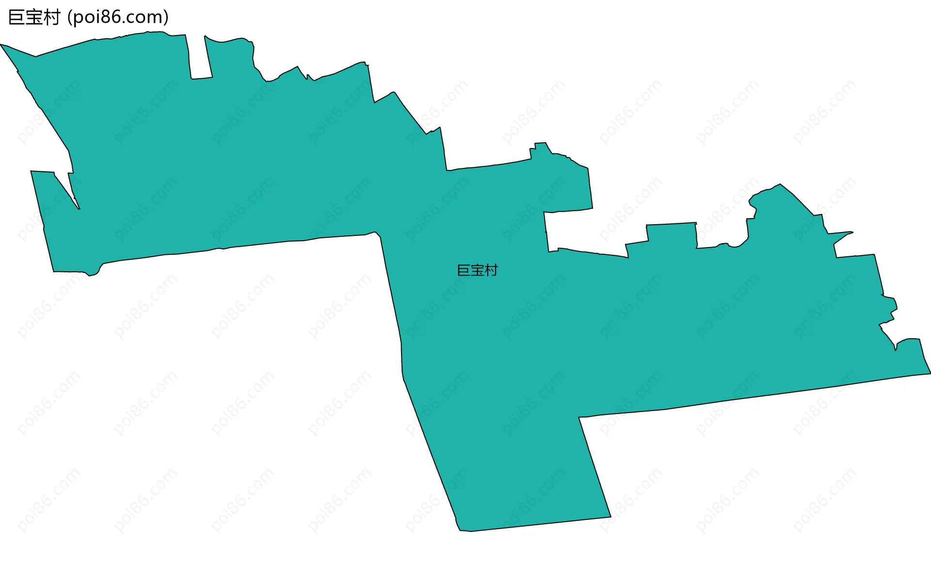 巨宝村边界地图