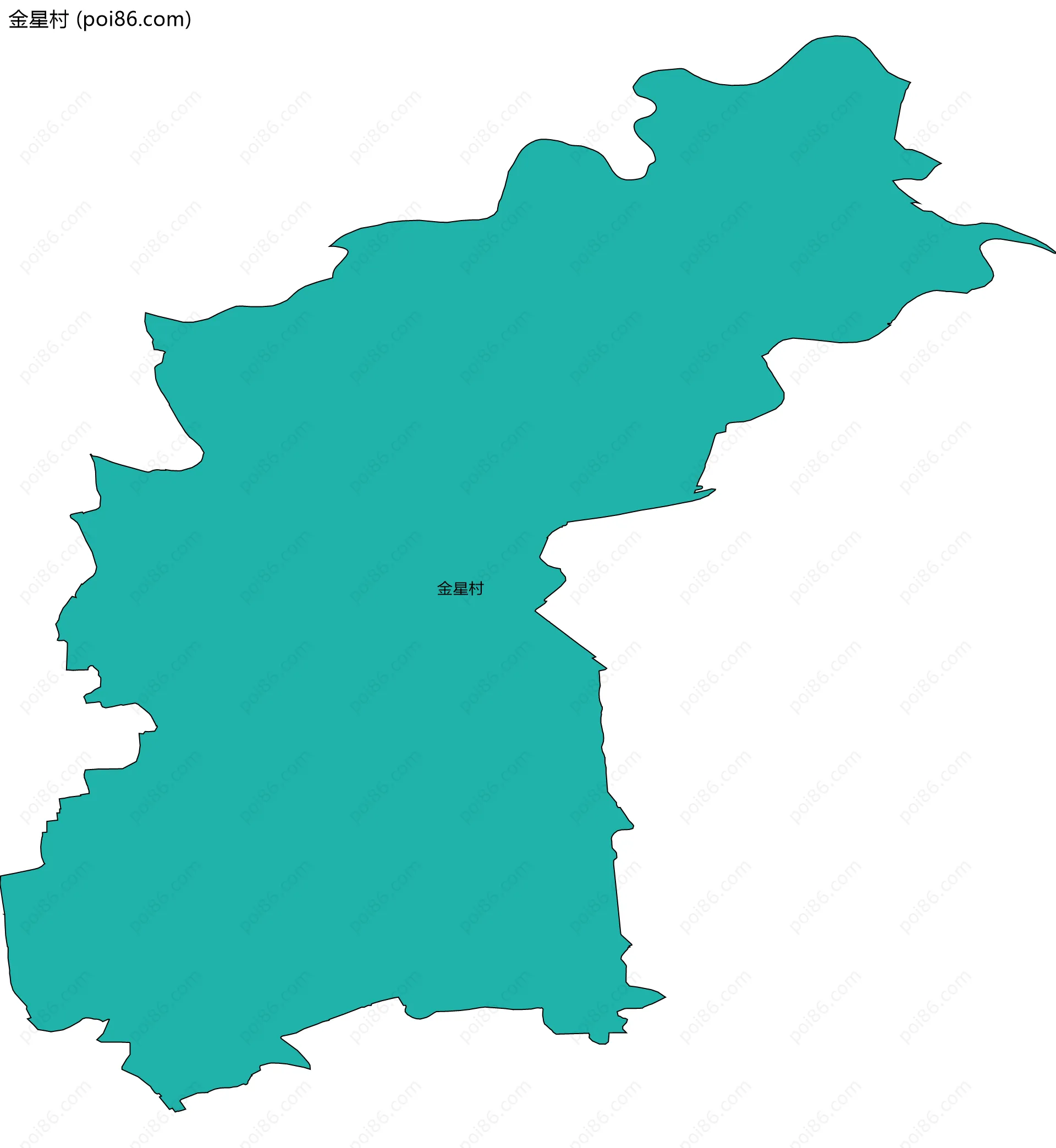 金星村边界地图