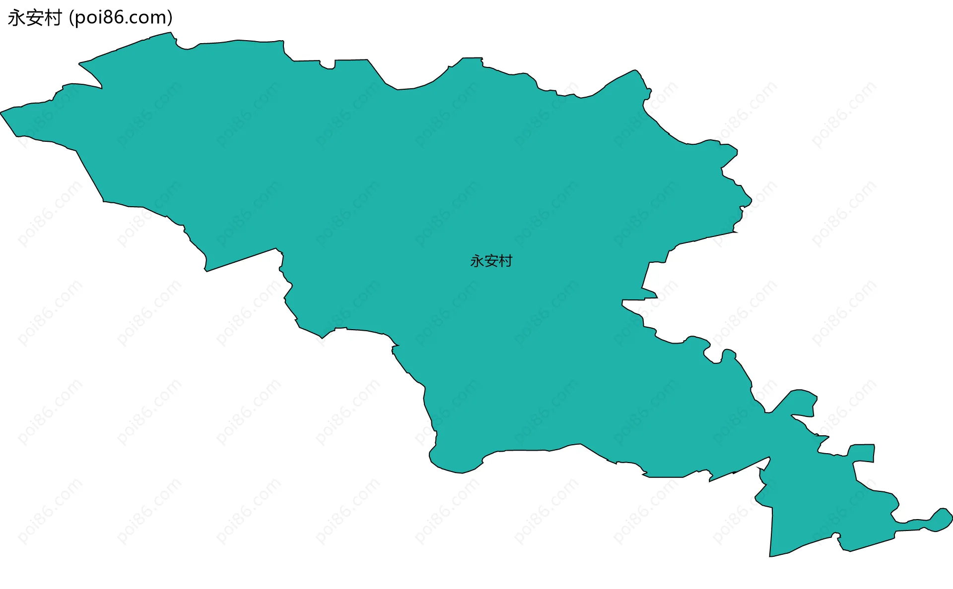 永安村边界地图