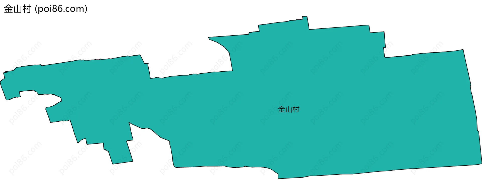 金山村边界地图