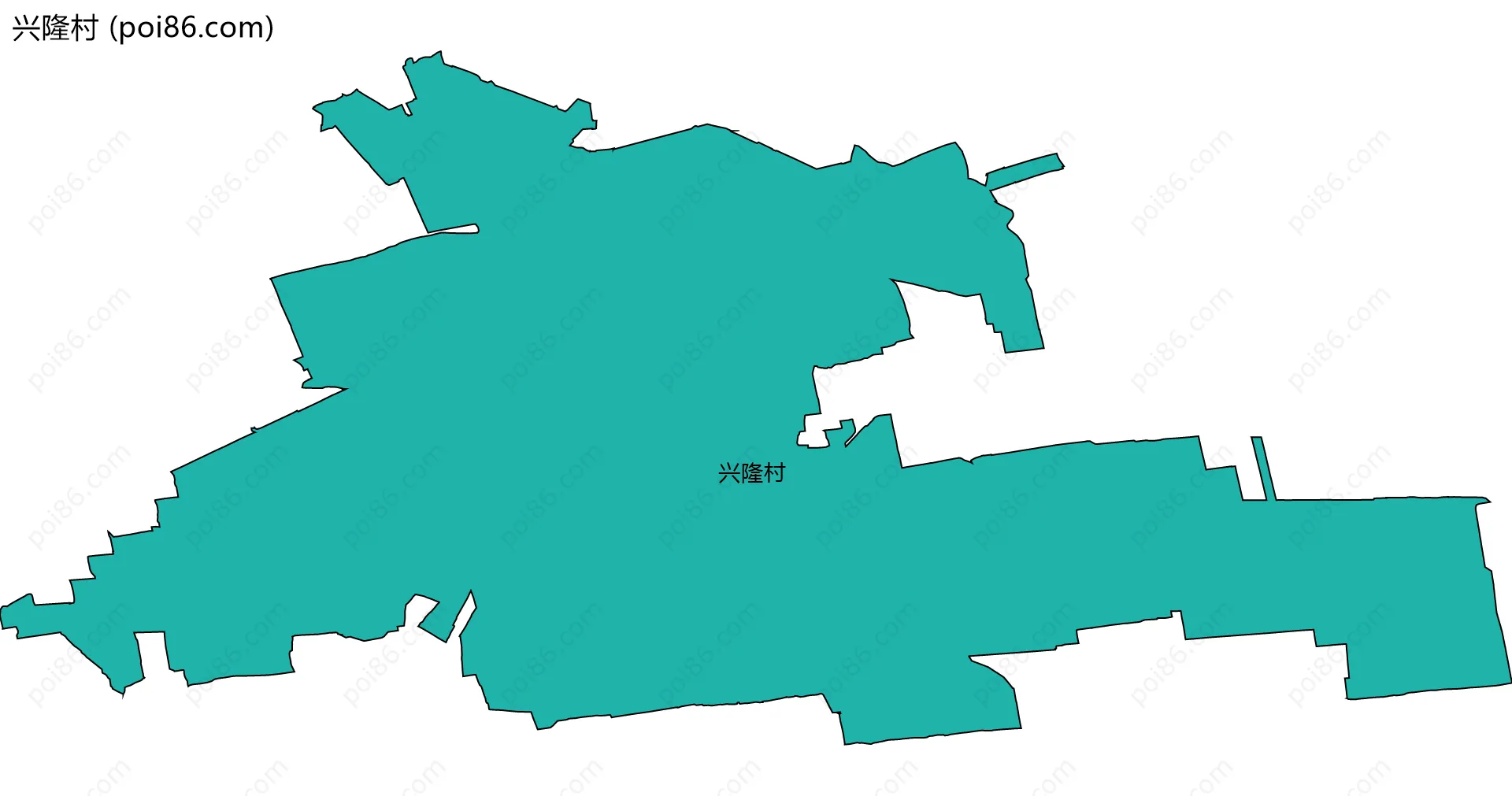 兴隆村边界地图